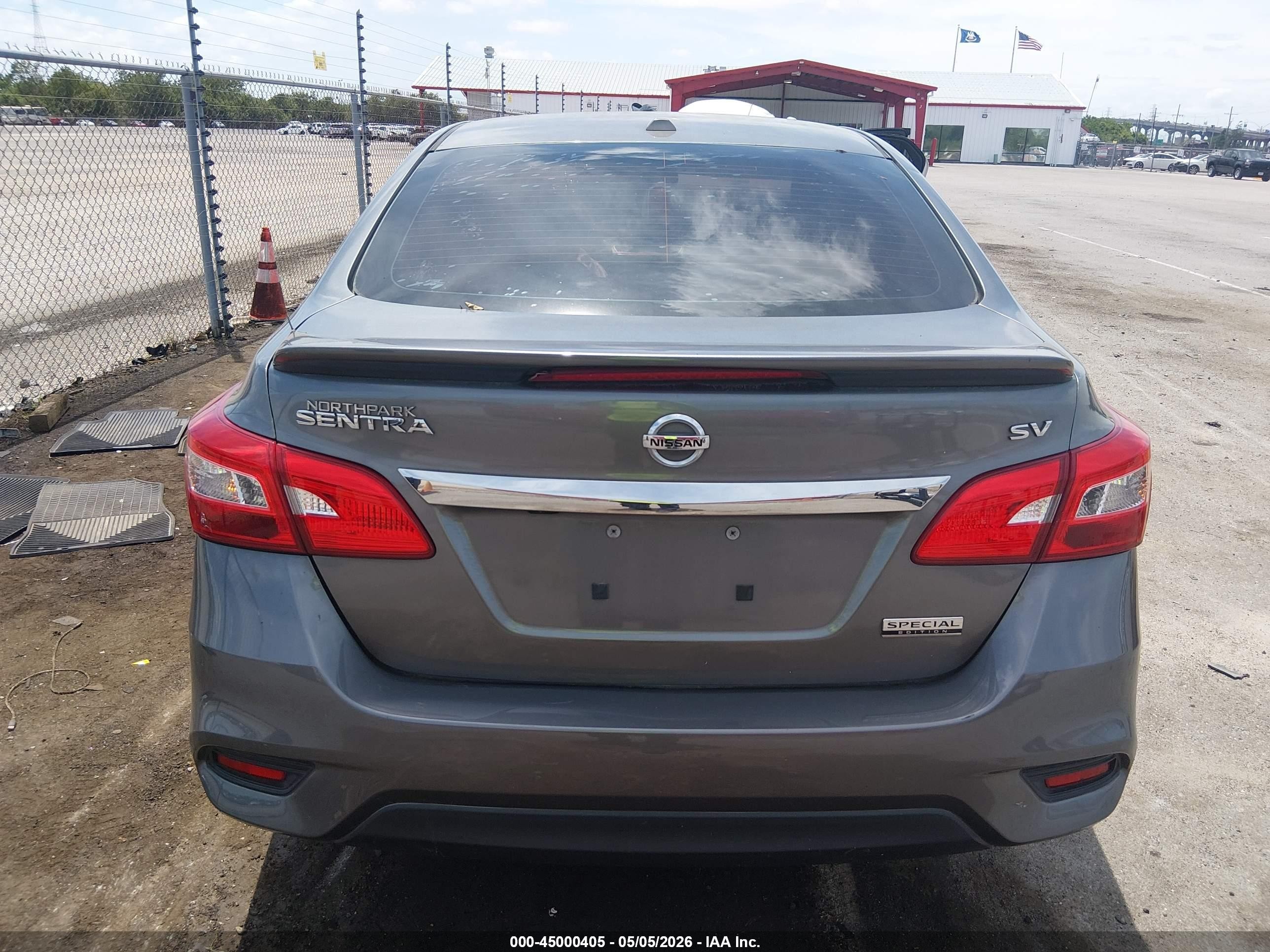 2019 Nissan Sentra Sv Gray vin: 3N1AB7AP6KY211024