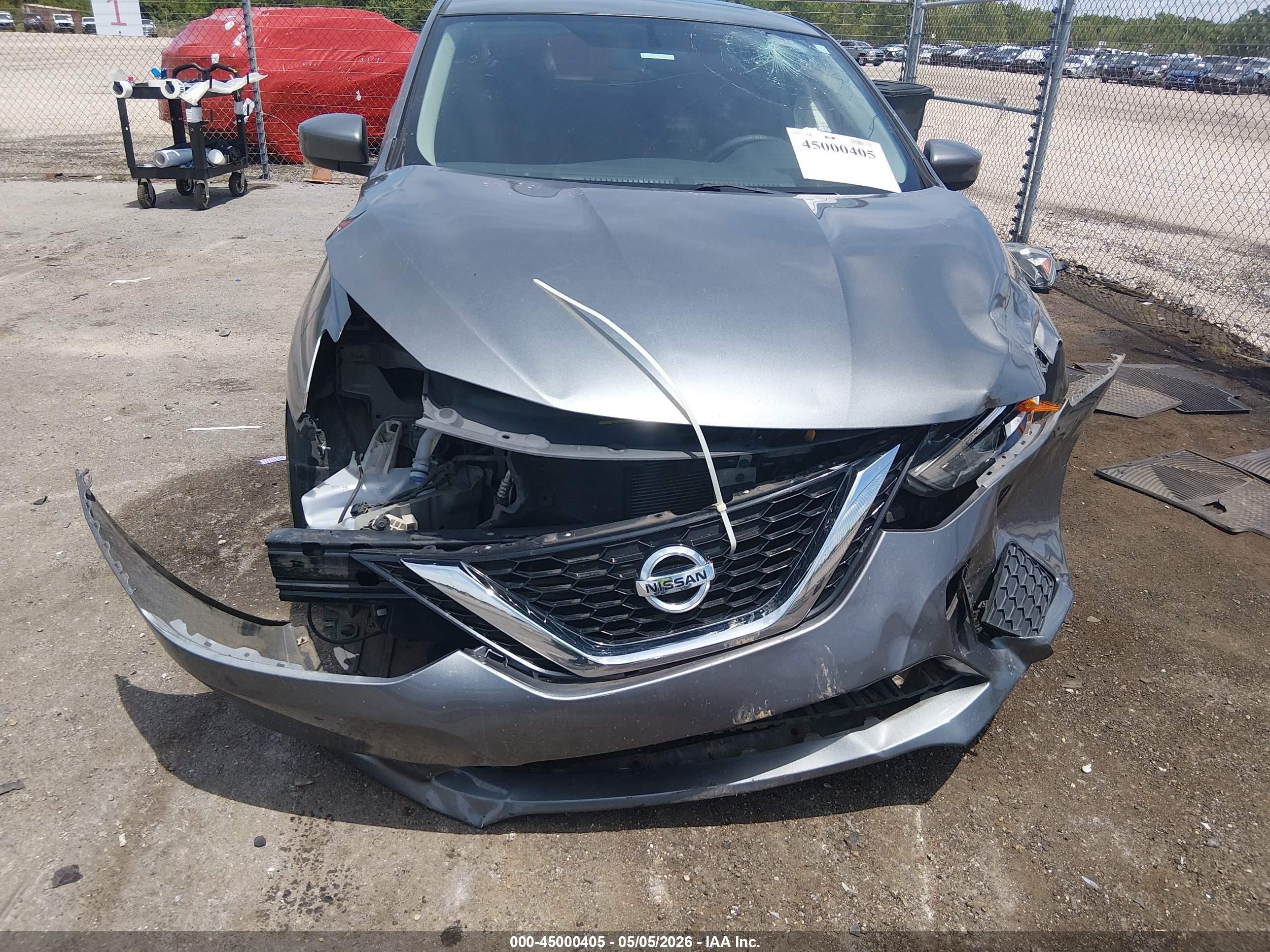 2019 Nissan Sentra Sv Gray vin: 3N1AB7AP6KY211024
