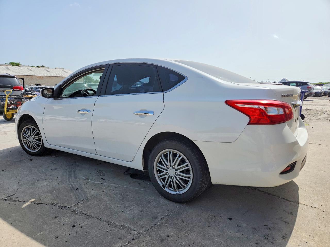 2019 Nissan Sentra S White vin: 3N1AB7AP6KY243892