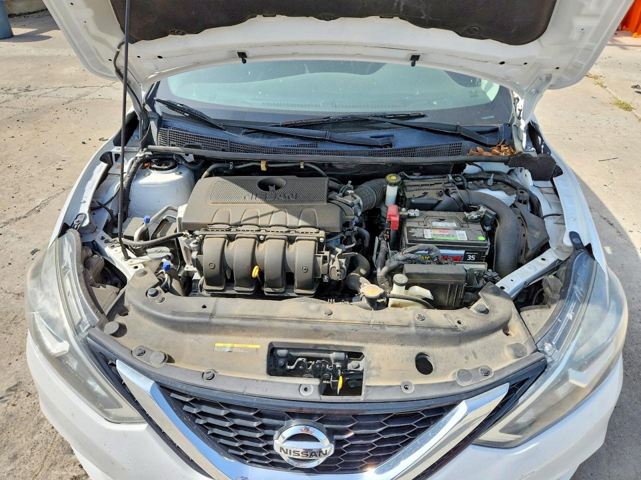 2019 Nissan Sentra S White vin: 3N1AB7AP6KY243892