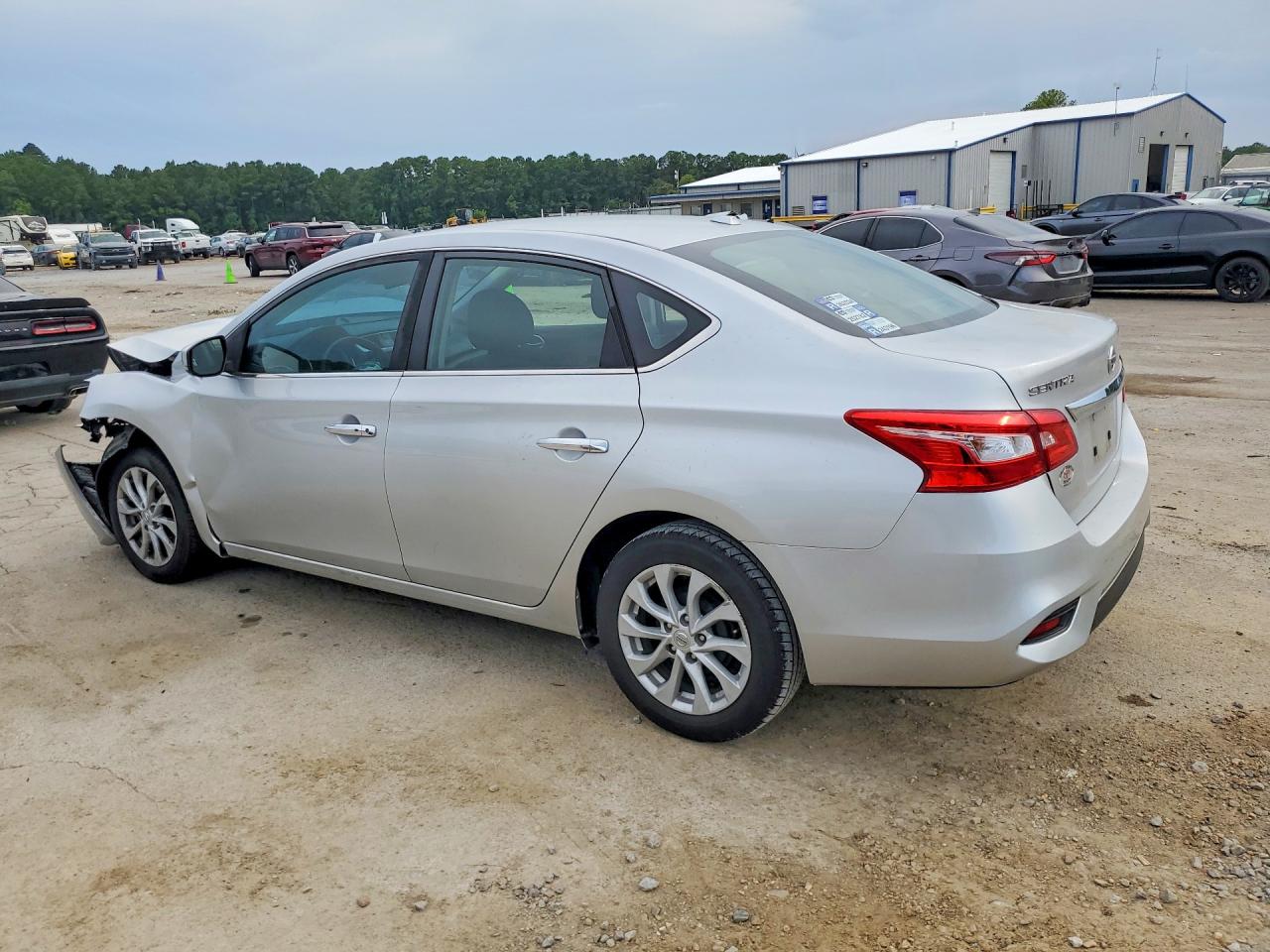2019 Nissan Sentra Sv Silver vin: 3N1AB7AP6KY318591