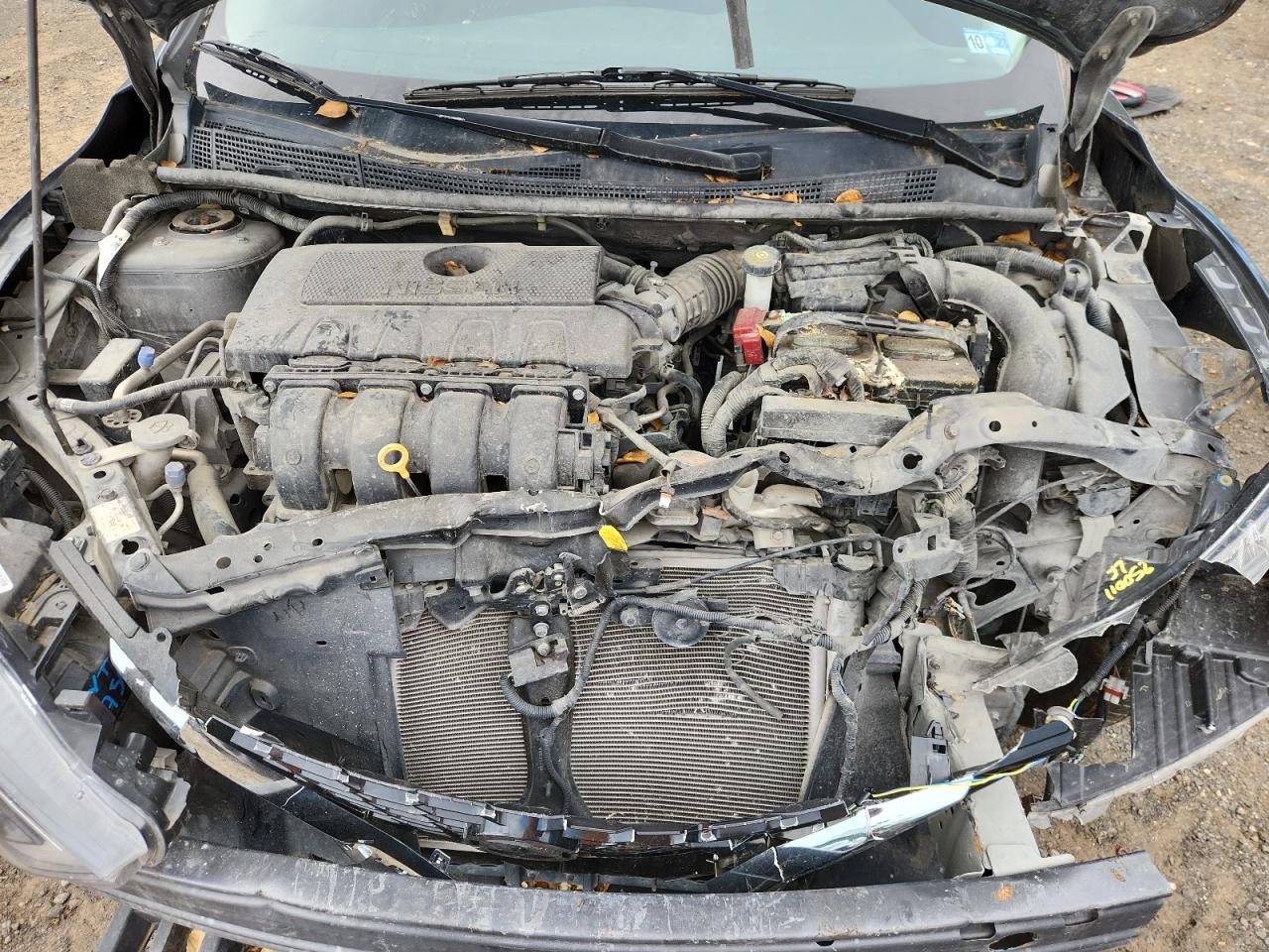 2019 Nissan Sentra S Серый vin: 3N1AB7AP6KY349968 Damage: Front Bumper Reinforcement, Broken, Replacement Required