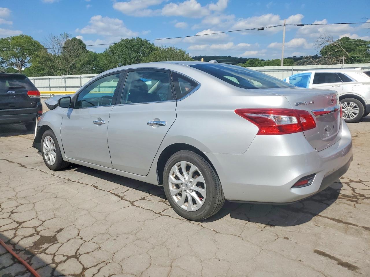 2019 Nissan Sentra Sv Silver vin: 3N1AB7AP6KY353972