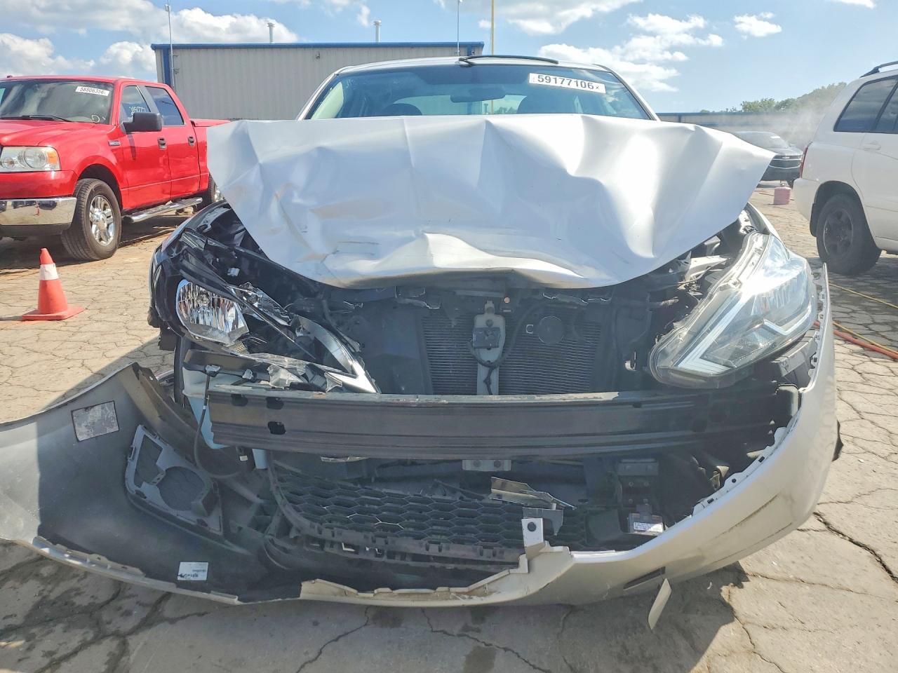 2019 Nissan Sentra Sv Silver vin: 3N1AB7AP6KY353972