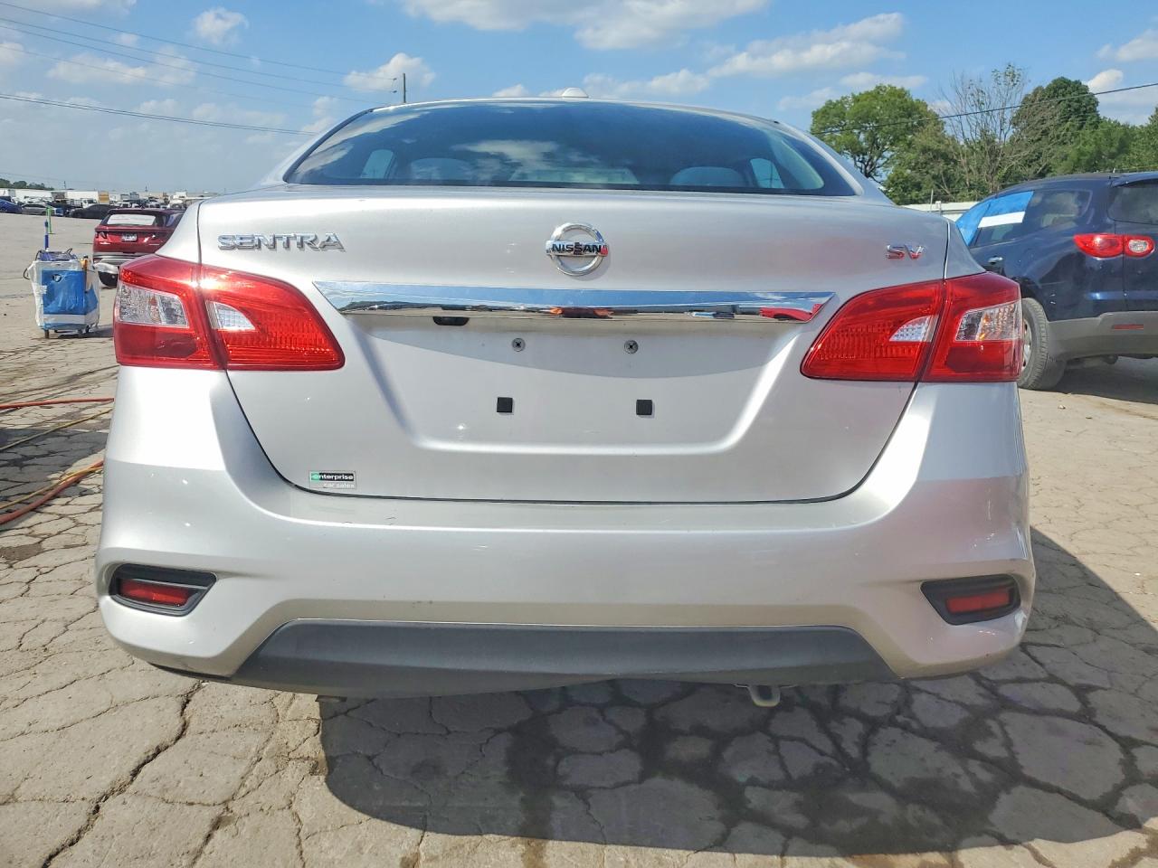 2019 Nissan Sentra Sv Silver vin: 3N1AB7AP6KY353972