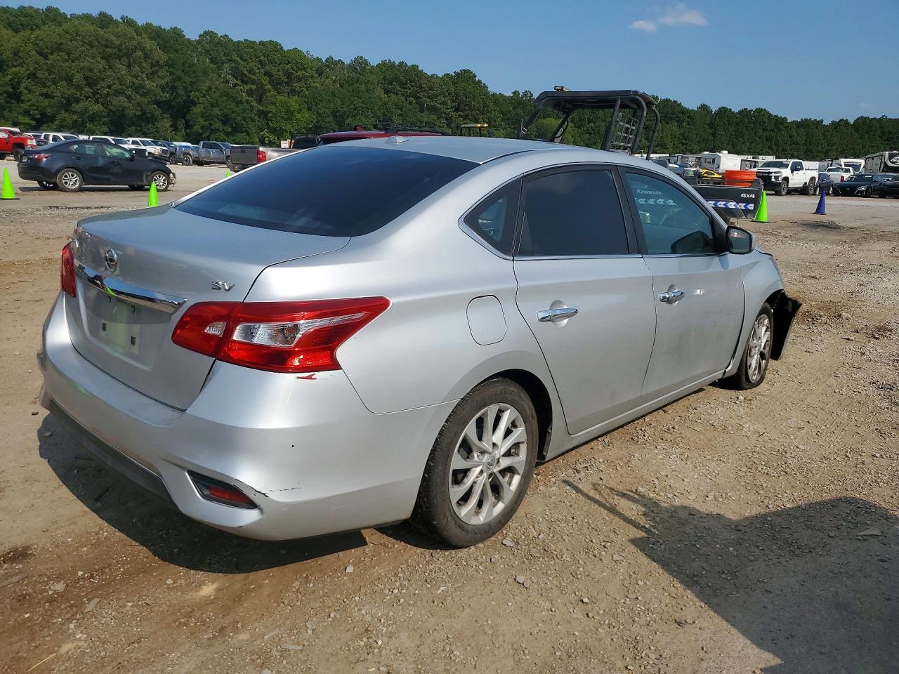 2019 Nissan Sentra Sv Silver vin: 3N1AB7AP6KY423566