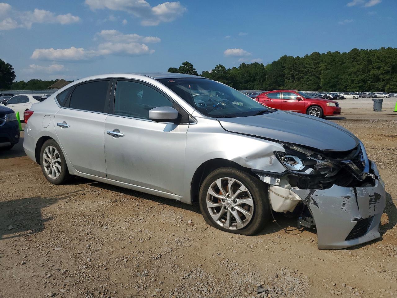 2019 Nissan Sentra Sv Silver vin: 3N1AB7AP6KY423566