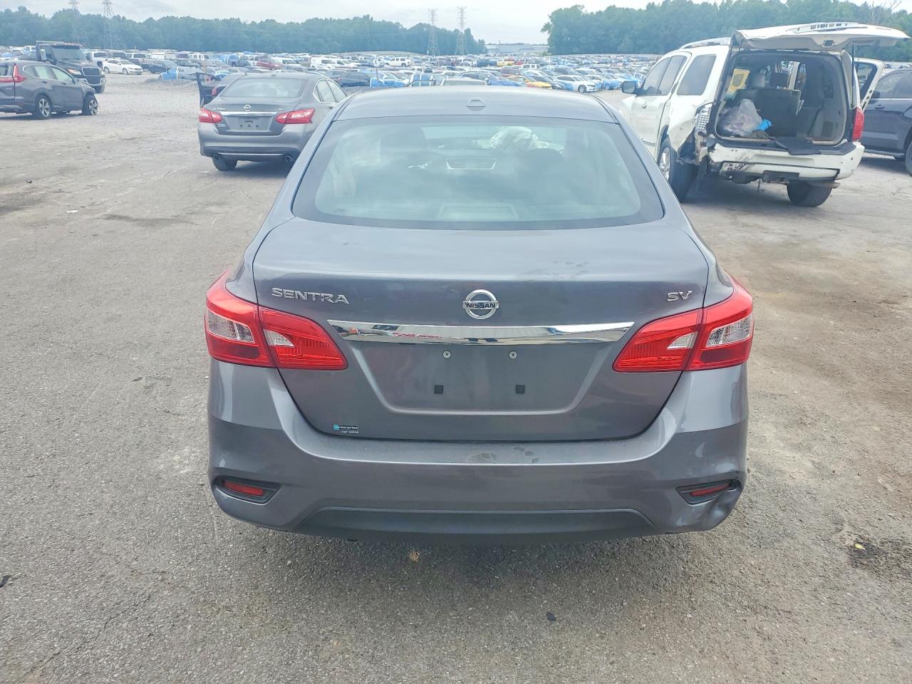 2019 Nissan Sentra Sv Gray vin: 3N1AB7AP6KY430419