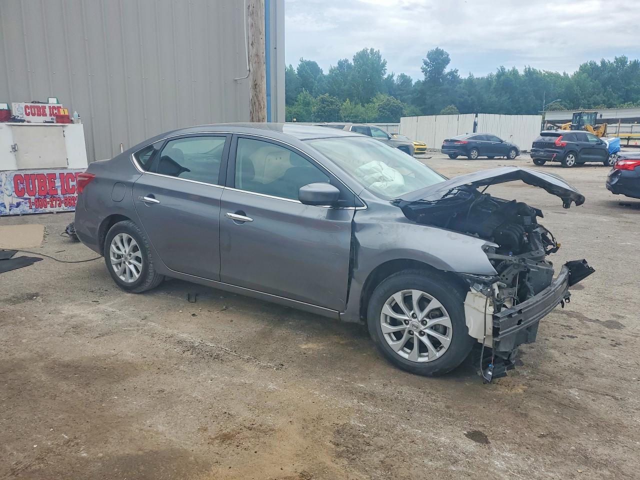 2019 Nissan Sentra Sv Gray vin: 3N1AB7AP6KY430419
