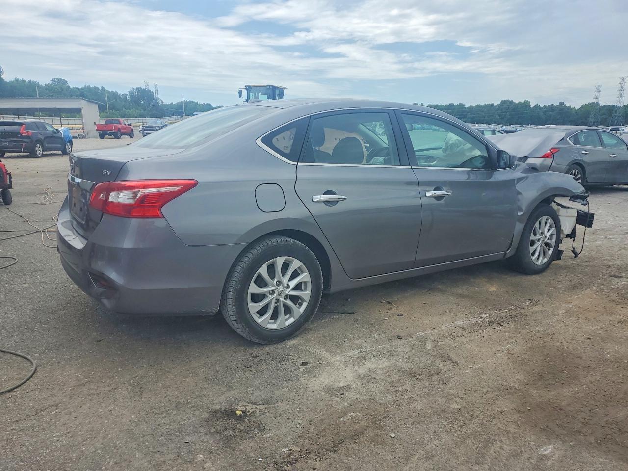 2019 Nissan Sentra Sv Gray vin: 3N1AB7AP6KY430419