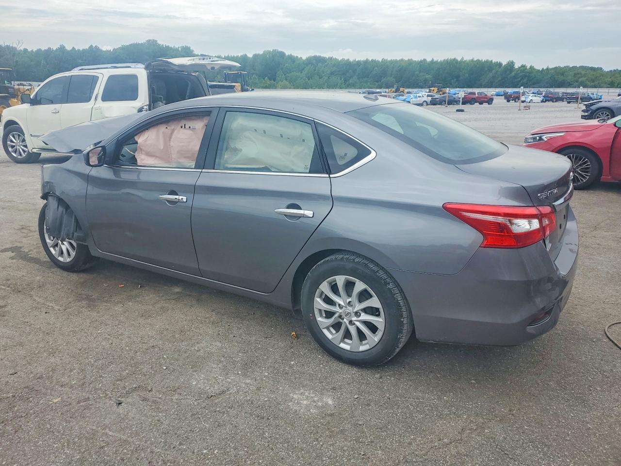 2019 Nissan Sentra Sv Gray vin: 3N1AB7AP6KY430419