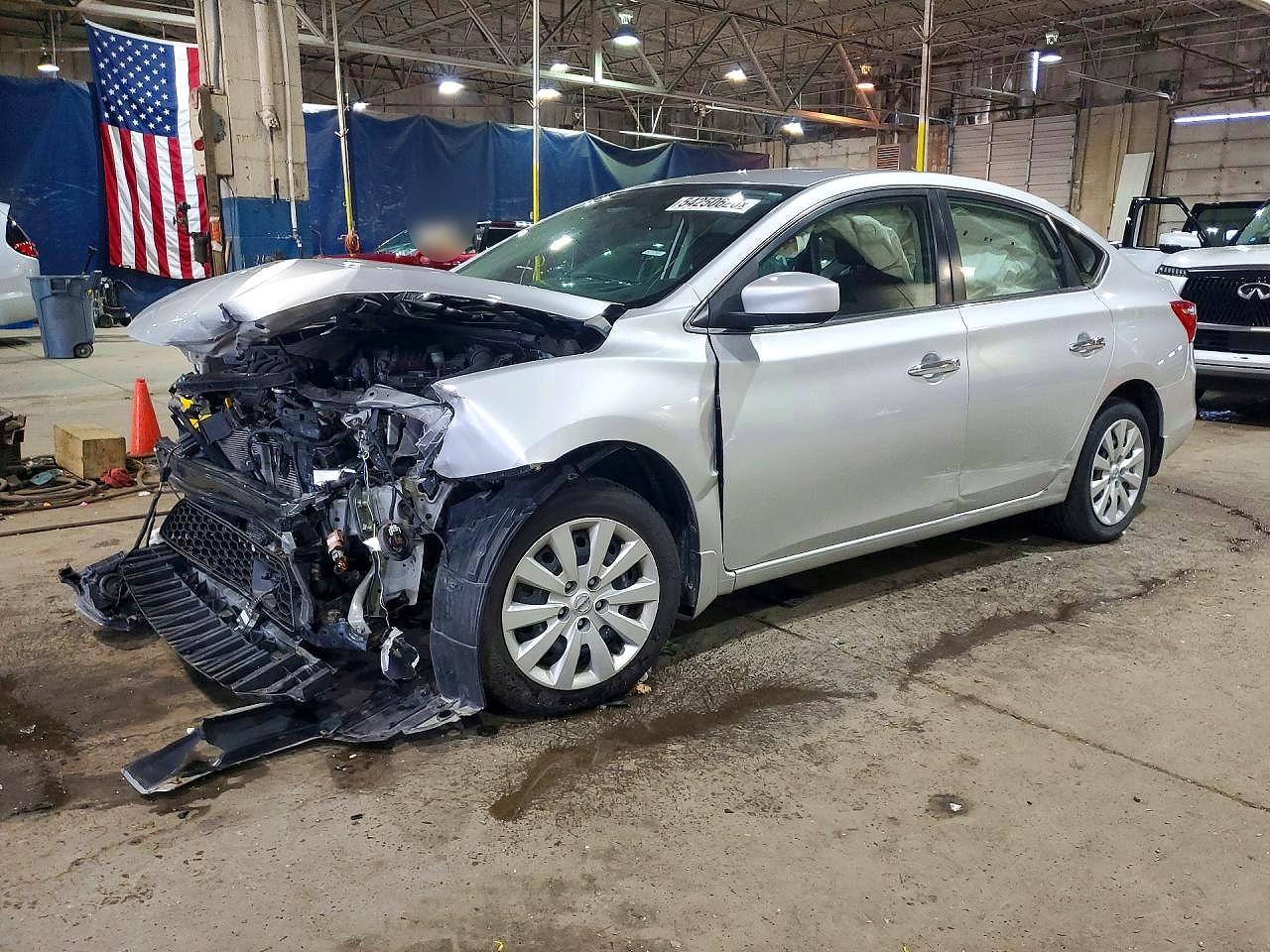 2019 Nissan Sentra S Silver vin: 3N1AB7AP6KY440724