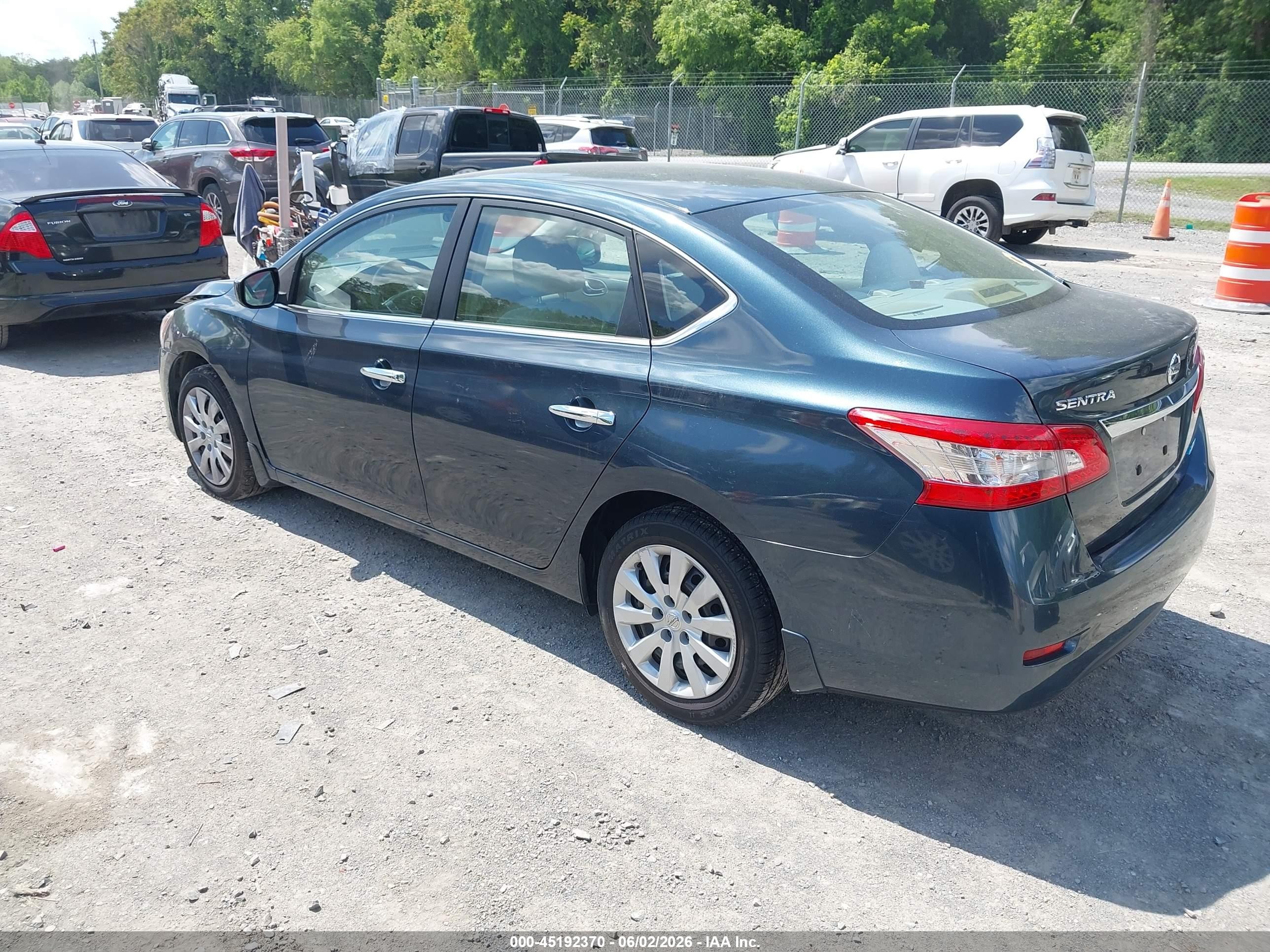 2013 Nissan Sentra Sv Blue vin: 3N1AB7AP7DL560628