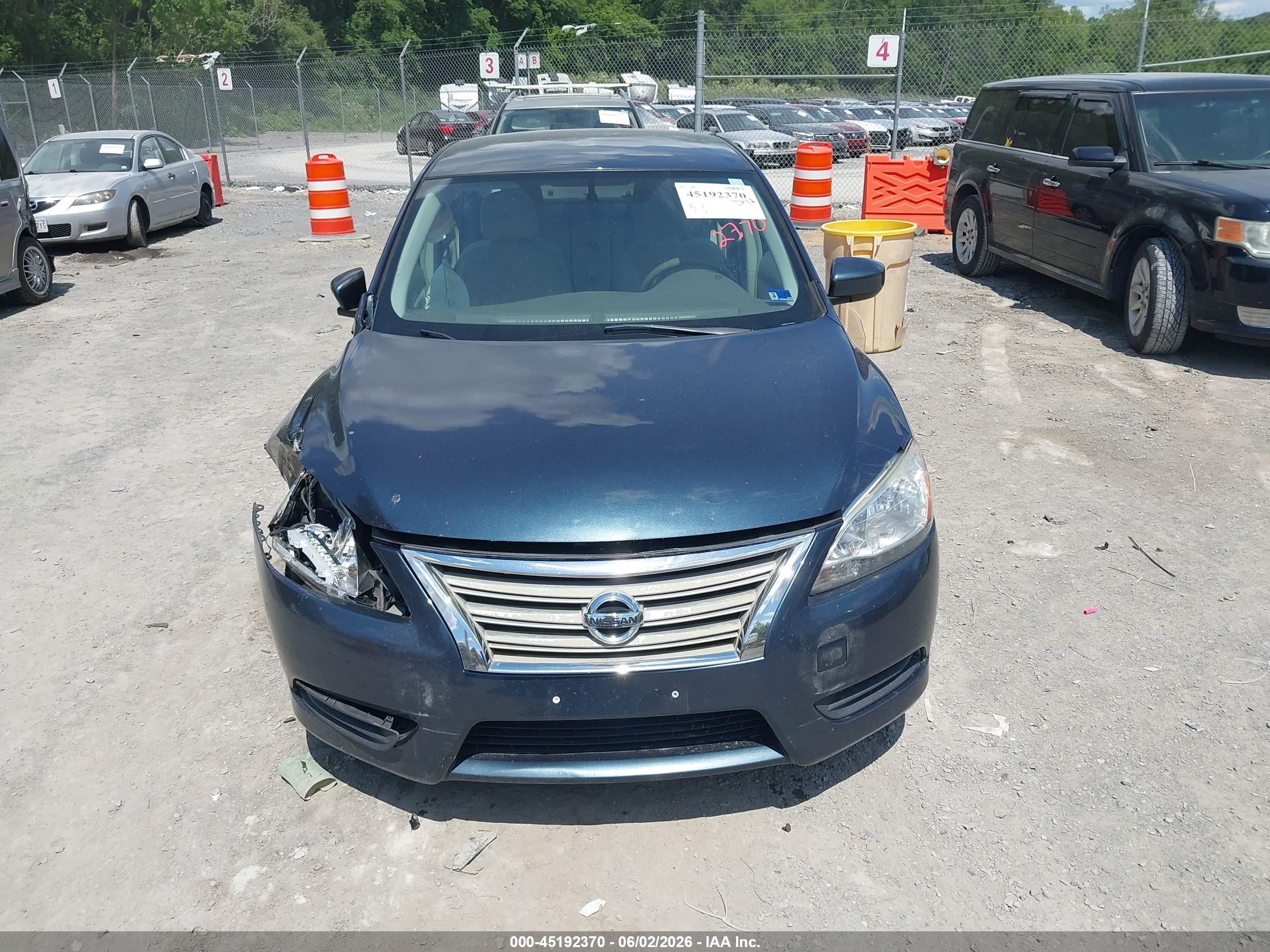 2013 Nissan Sentra Sv Blue vin: 3N1AB7AP7DL560628