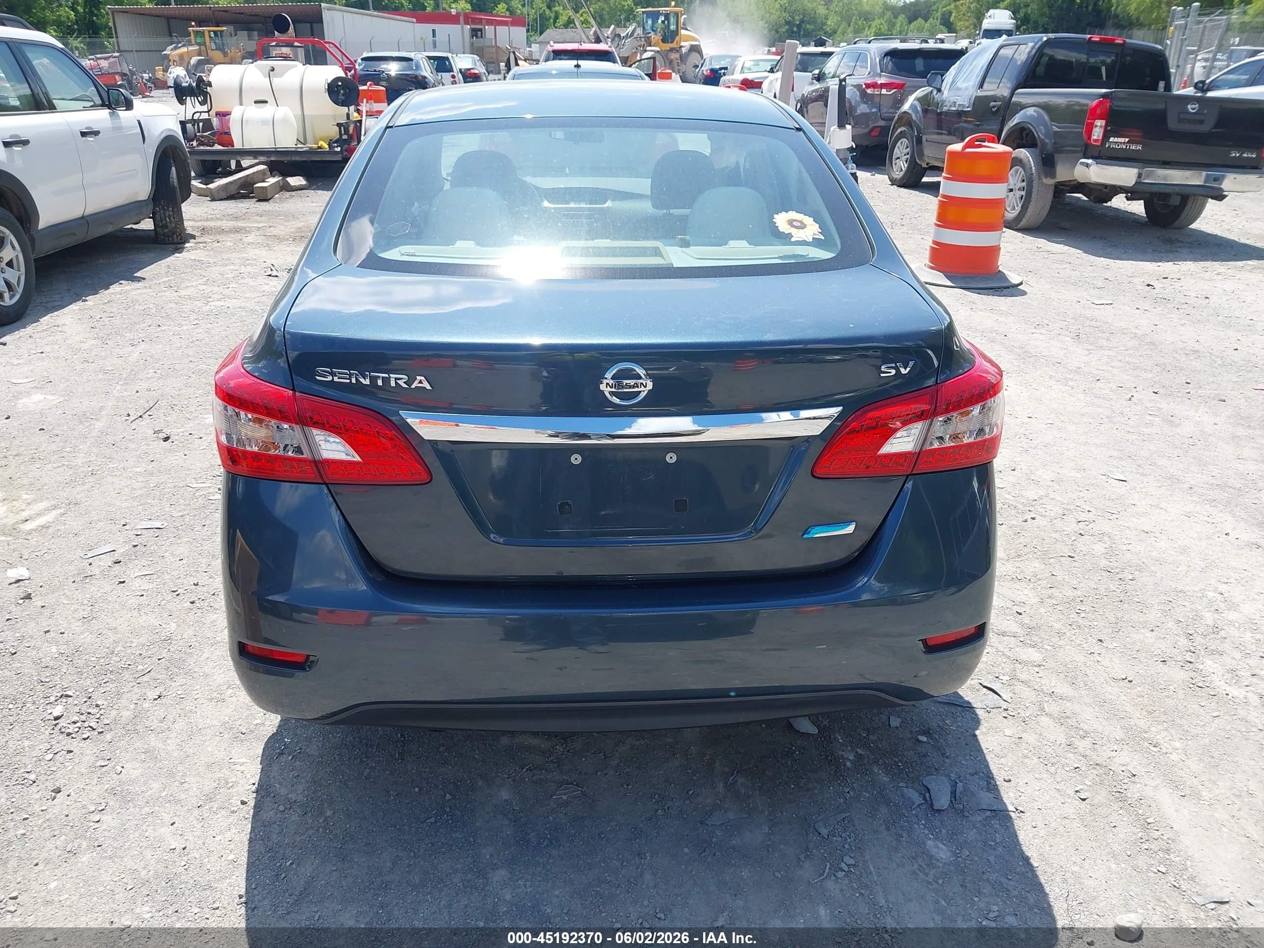 2013 Nissan Sentra Sv Blue vin: 3N1AB7AP7DL560628
