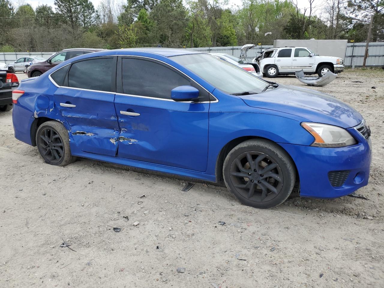 2013 Nissan Sentra Blue vin: 3N1AB7AP7DL563237