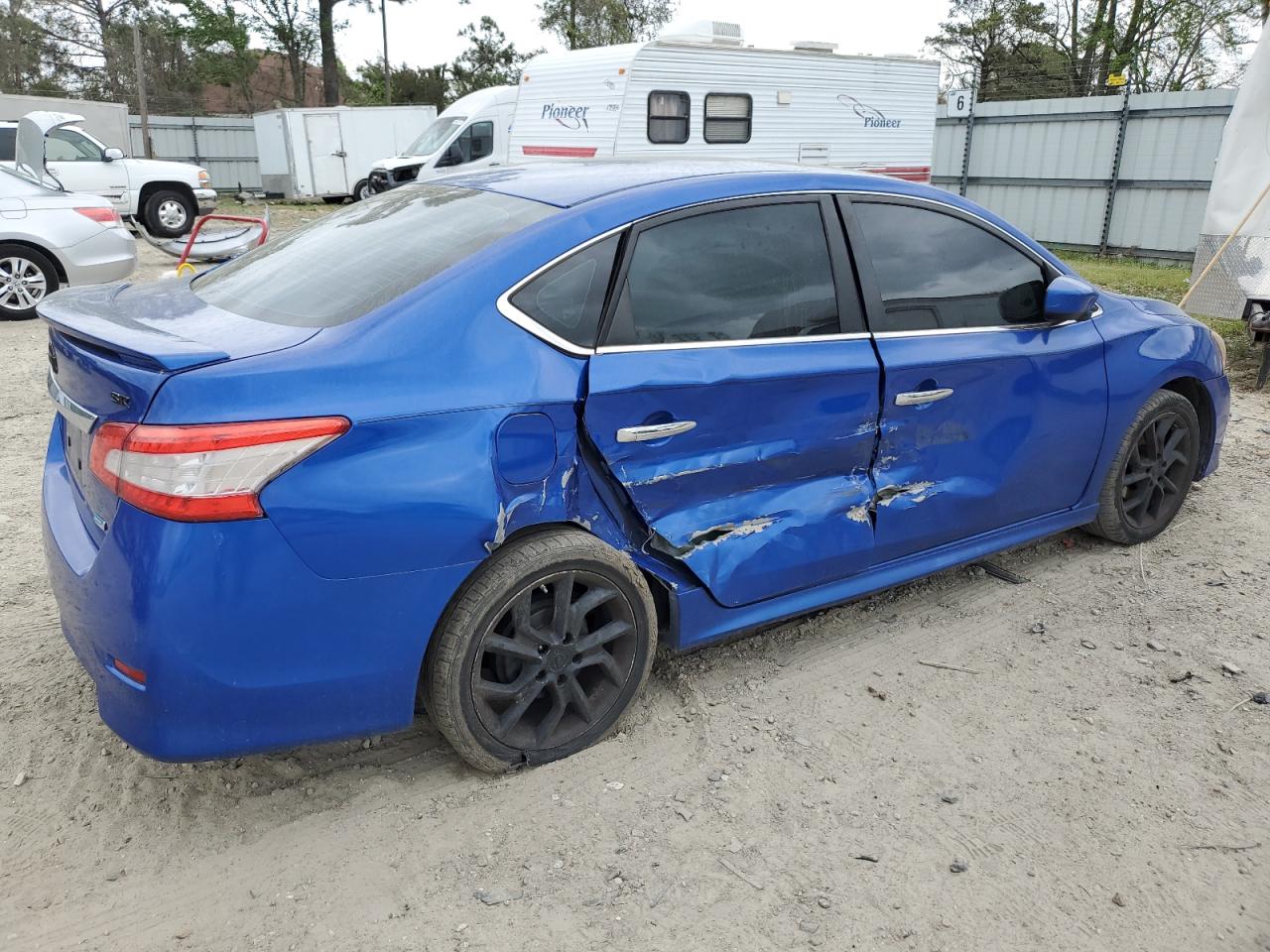 2013 Nissan Sentra Blue vin: 3N1AB7AP7DL563237