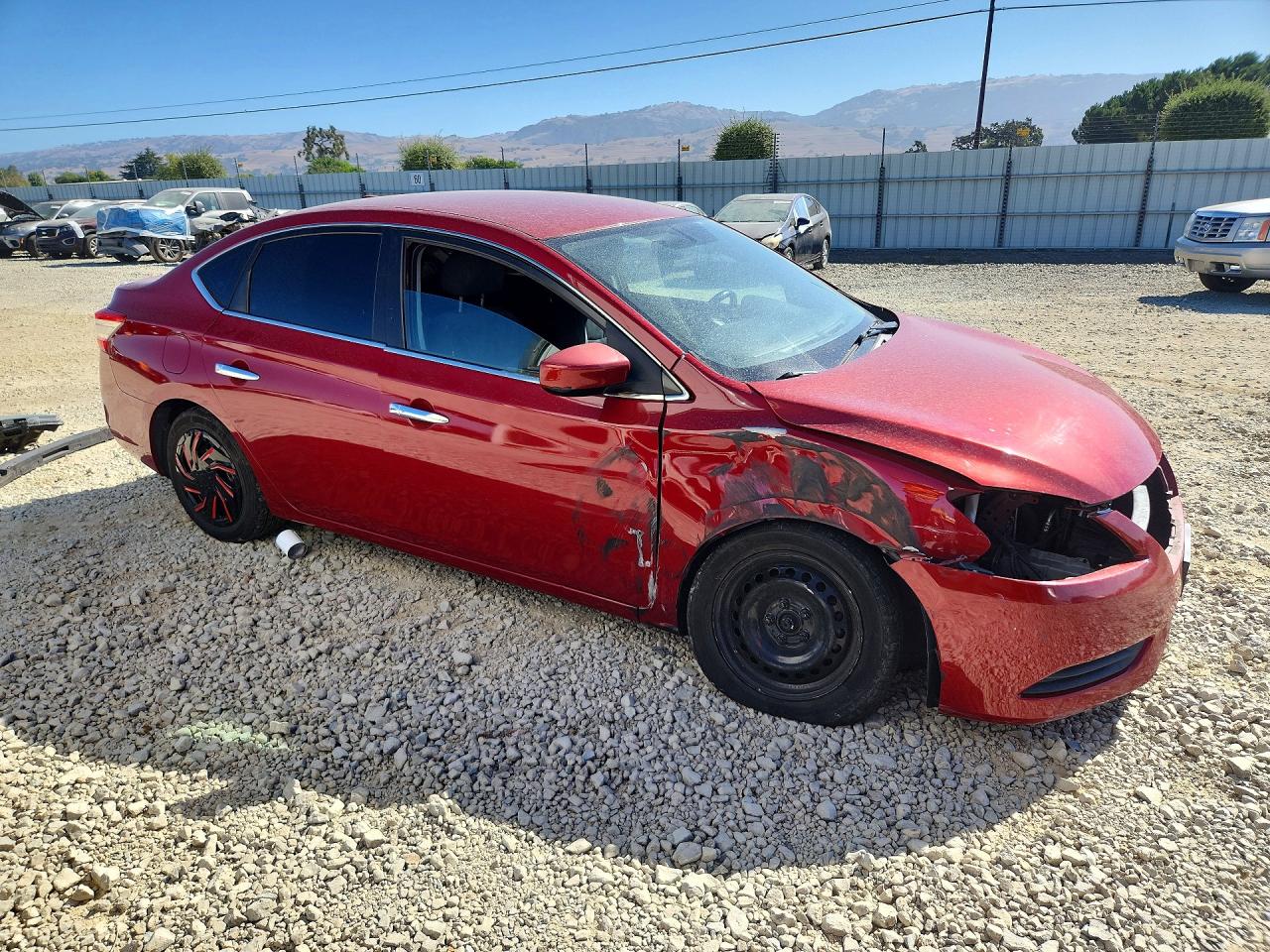 2013 Nissan Sentra S Red vin: 3N1AB7AP7DL608483
