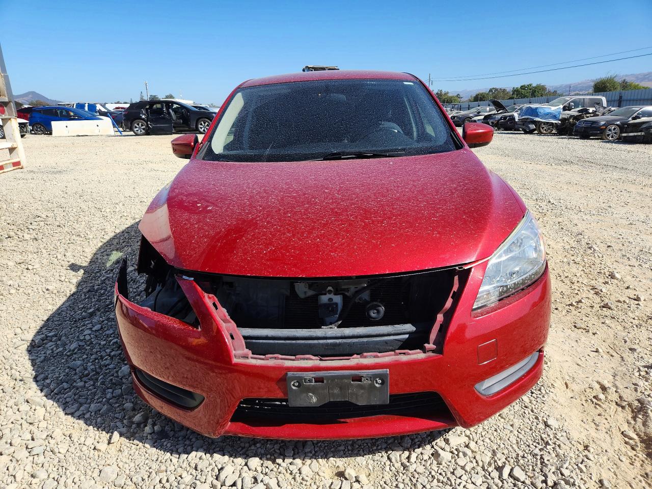 2013 Nissan Sentra S Red vin: 3N1AB7AP7DL608483