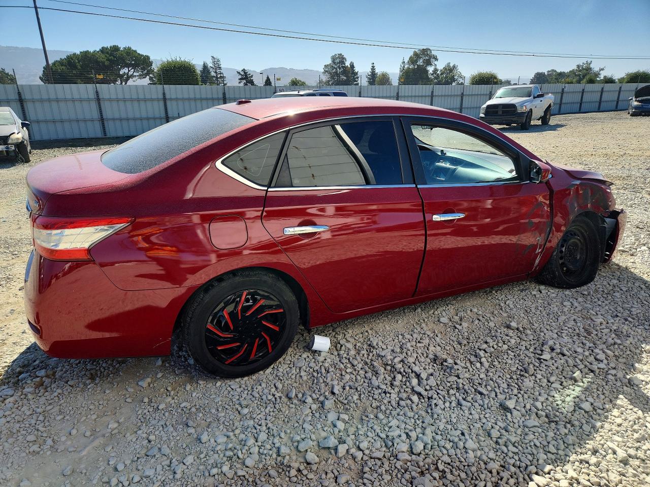 2013 Nissan Sentra S Red vin: 3N1AB7AP7DL608483