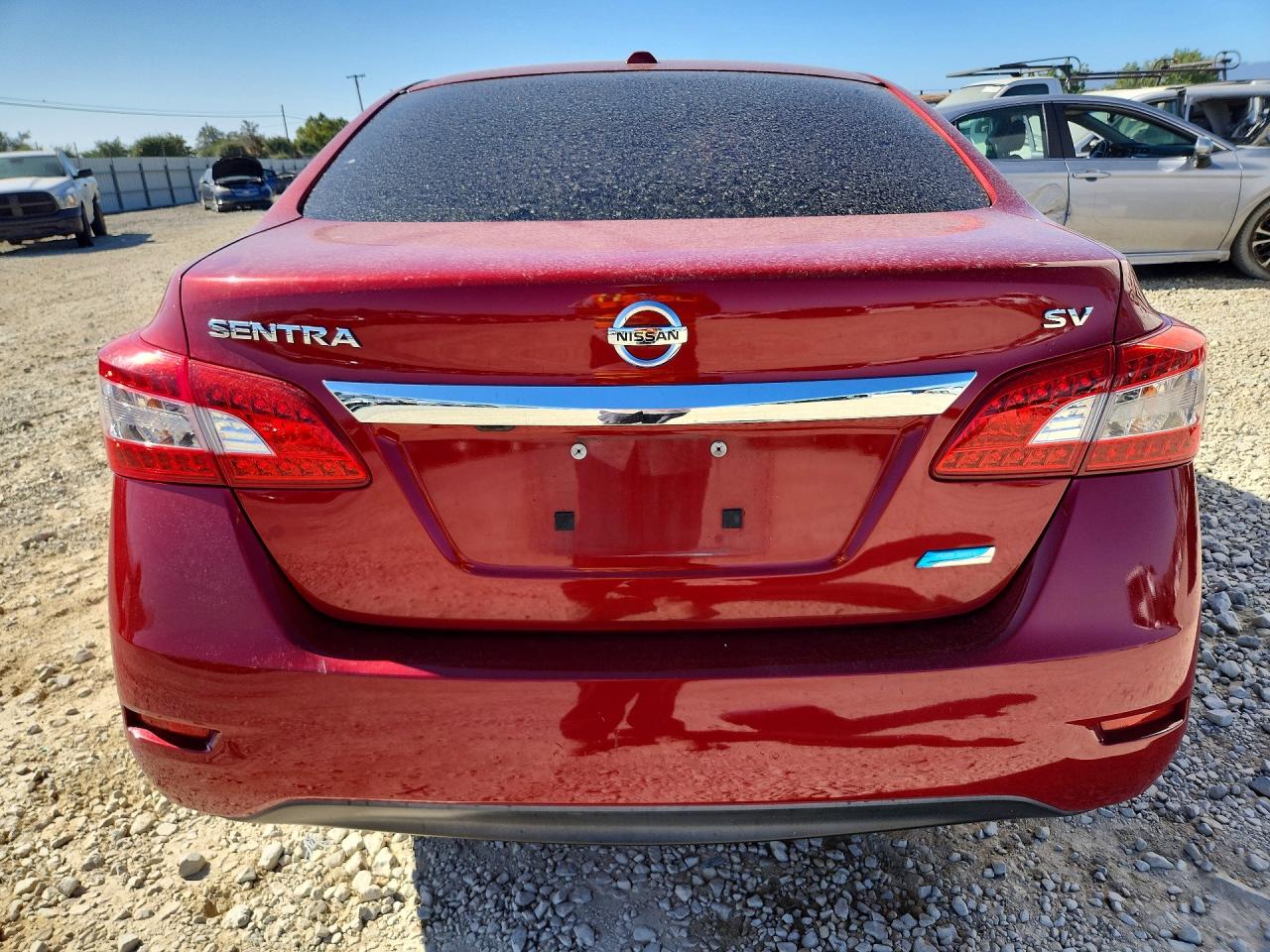 2013 Nissan Sentra S Red vin: 3N1AB7AP7DL608483