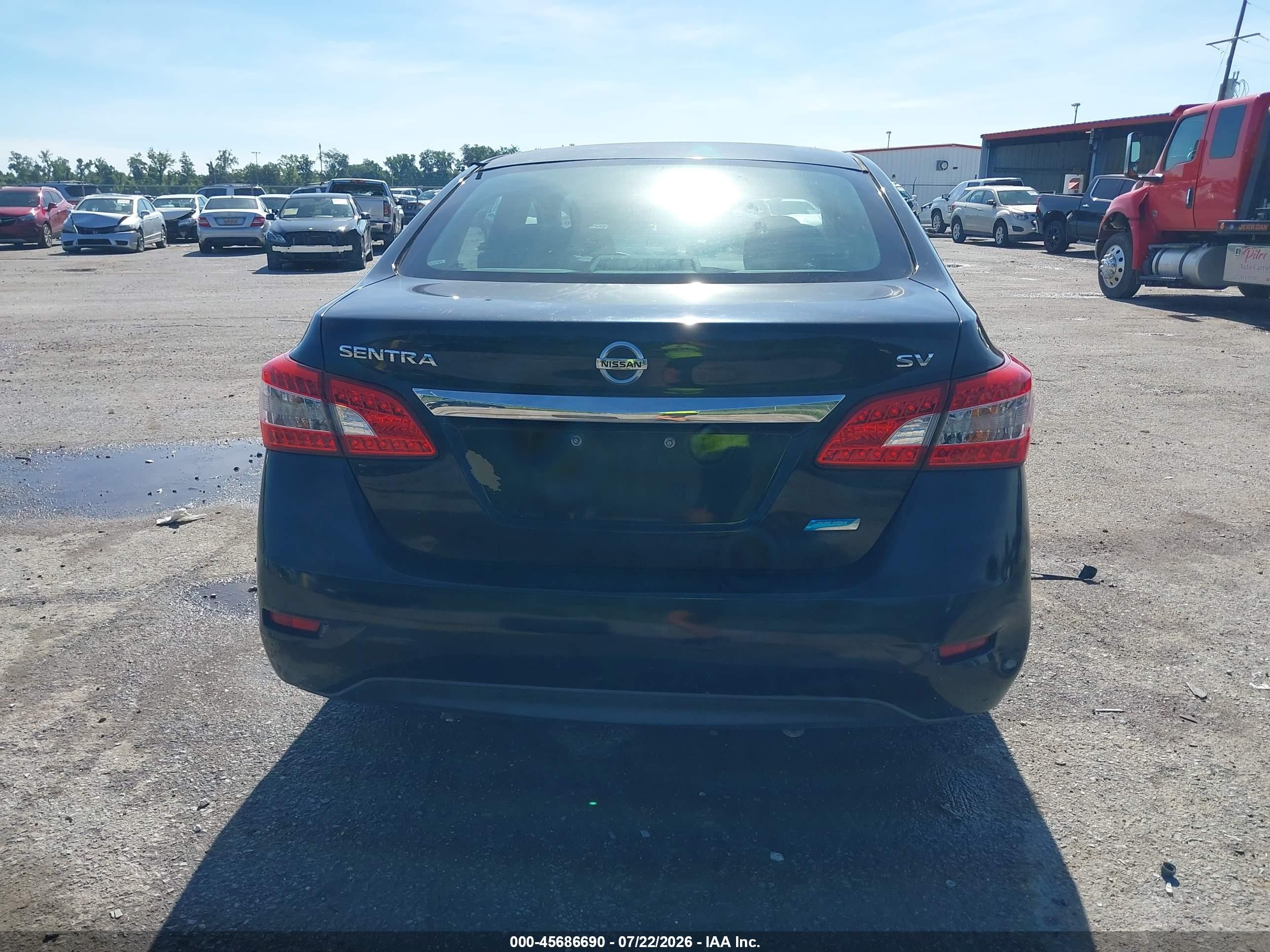 2013 Nissan Sentra Sv Black vin: 3N1AB7AP7DL614106