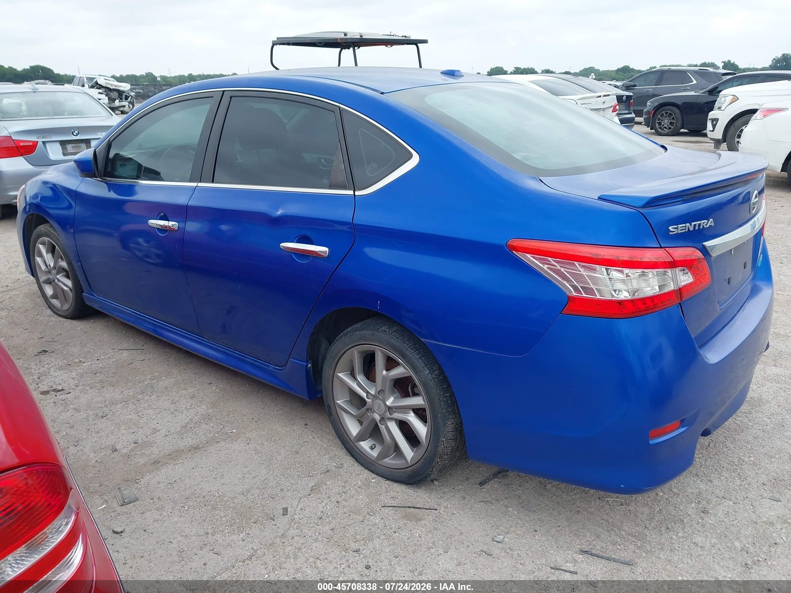 2013 Nissan Sentra Sr Синий vin: 3N1AB7AP7DL614770