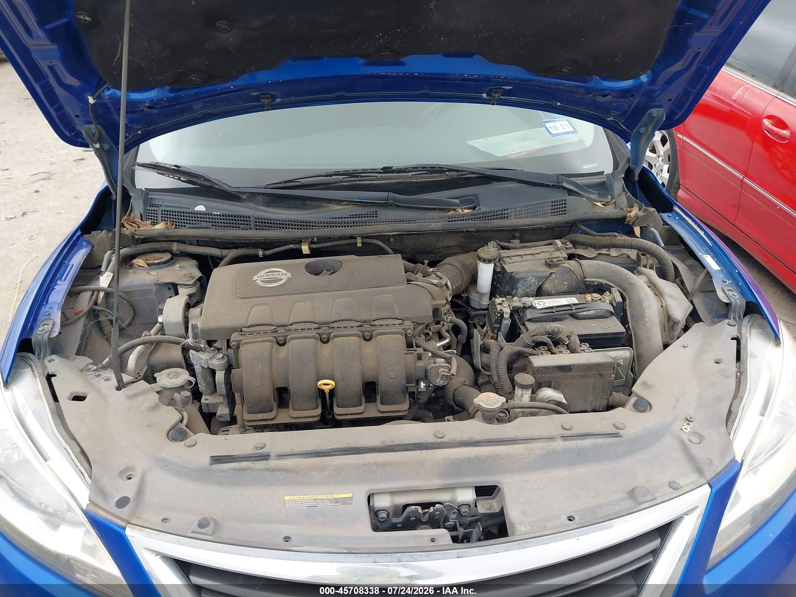 2013 Nissan Sentra Sr Синий vin: 3N1AB7AP7DL614770