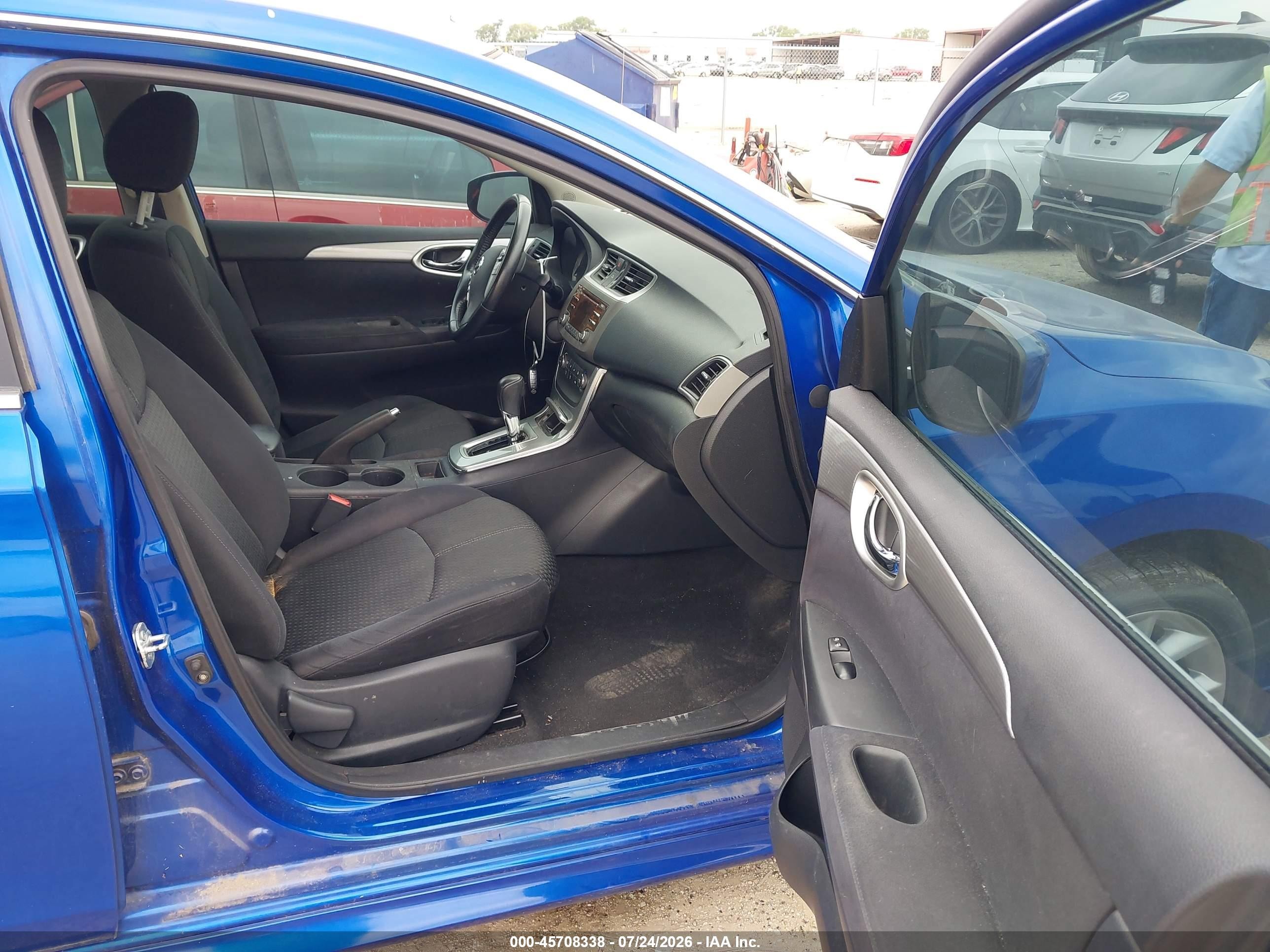 2013 Nissan Sentra Sr Синий vin: 3N1AB7AP7DL614770