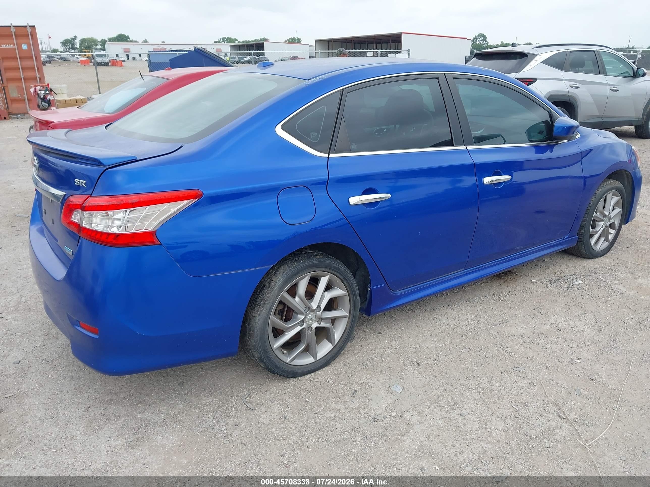 2013 Nissan Sentra Sr Синий vin: 3N1AB7AP7DL614770