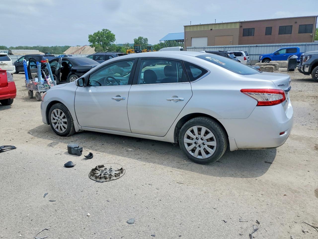 2013 Nissan Sentra S Gray vin: 3N1AB7AP7DL621184