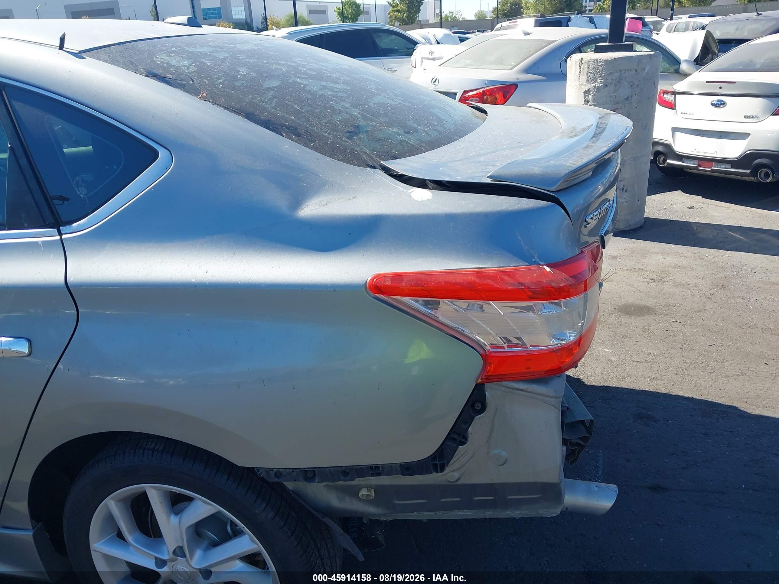 2013 Nissan Sentra Sr Серебряный vin: 3N1AB7AP7DL623615