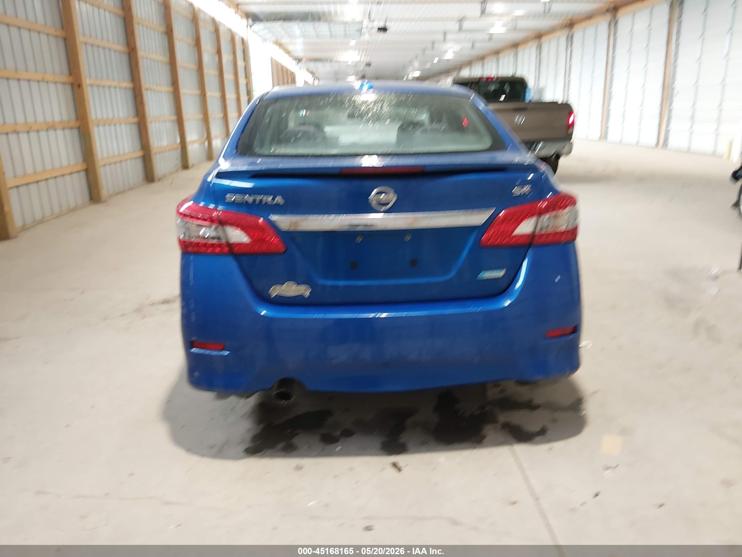 2013 Nissan Sentra Sr Blue vin: 3N1AB7AP7DL635618