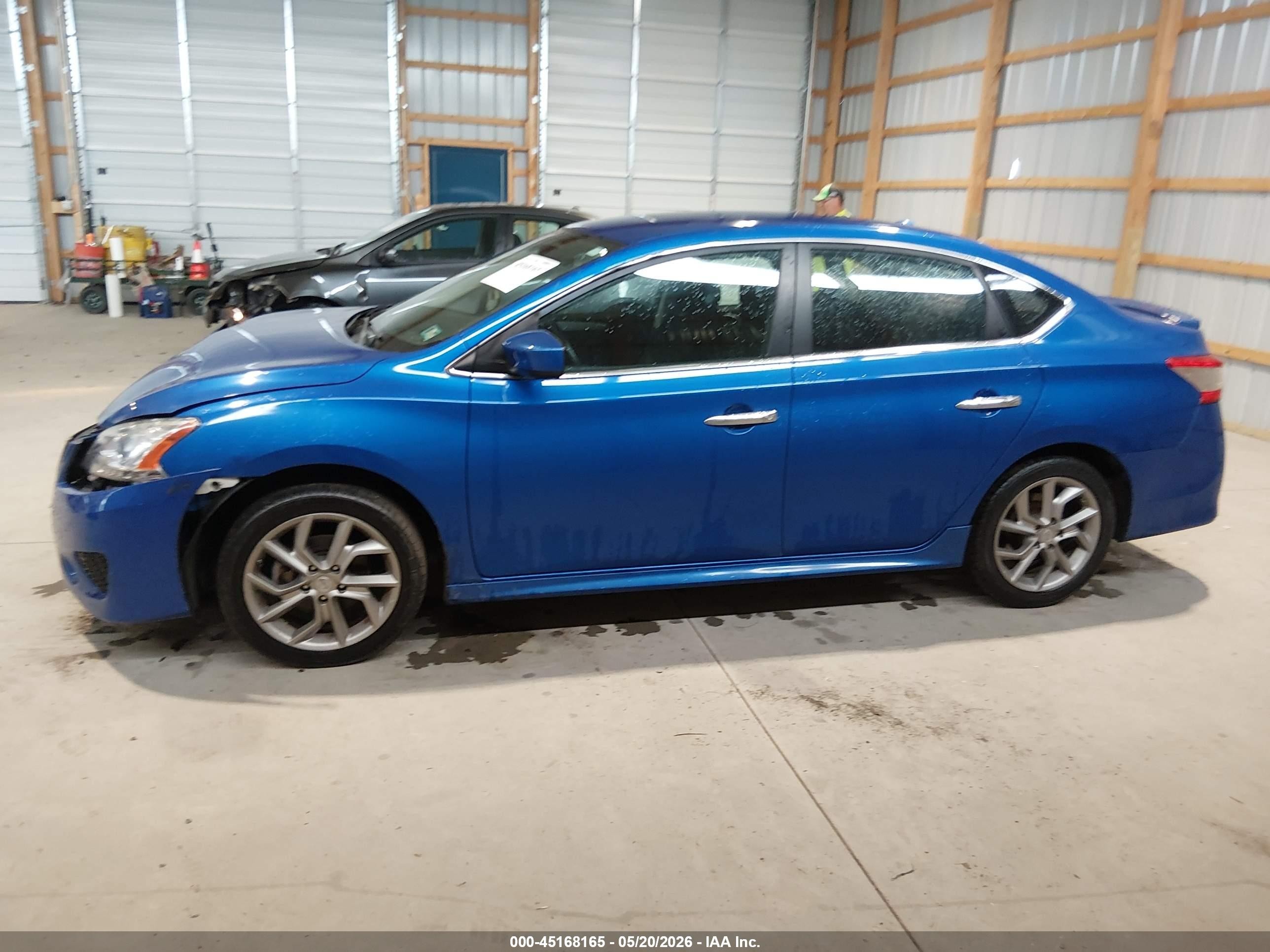 2013 Nissan Sentra Sr Blue vin: 3N1AB7AP7DL635618