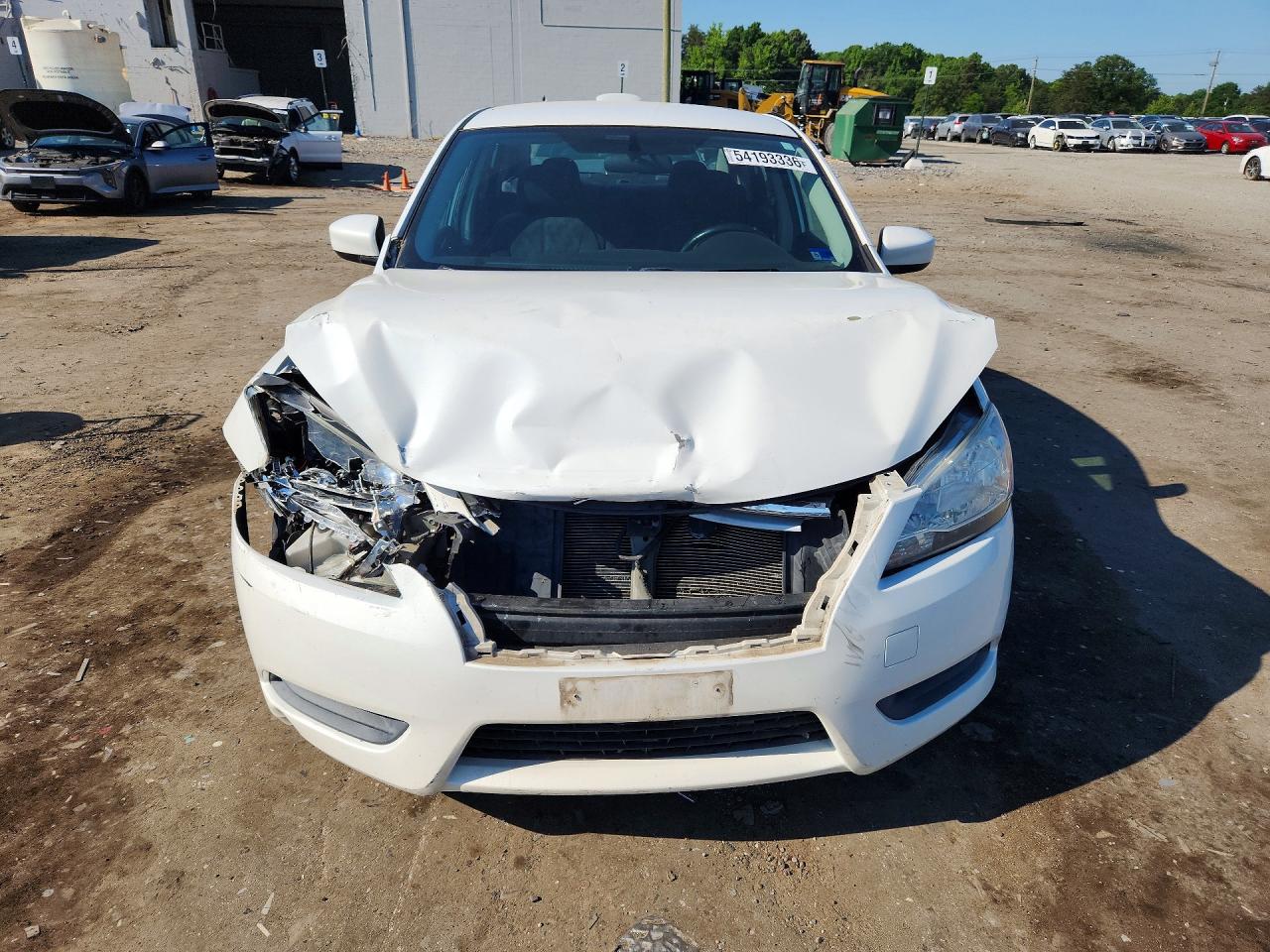 2013 Nissan Sentra S White vin: 3N1AB7AP7DL636428