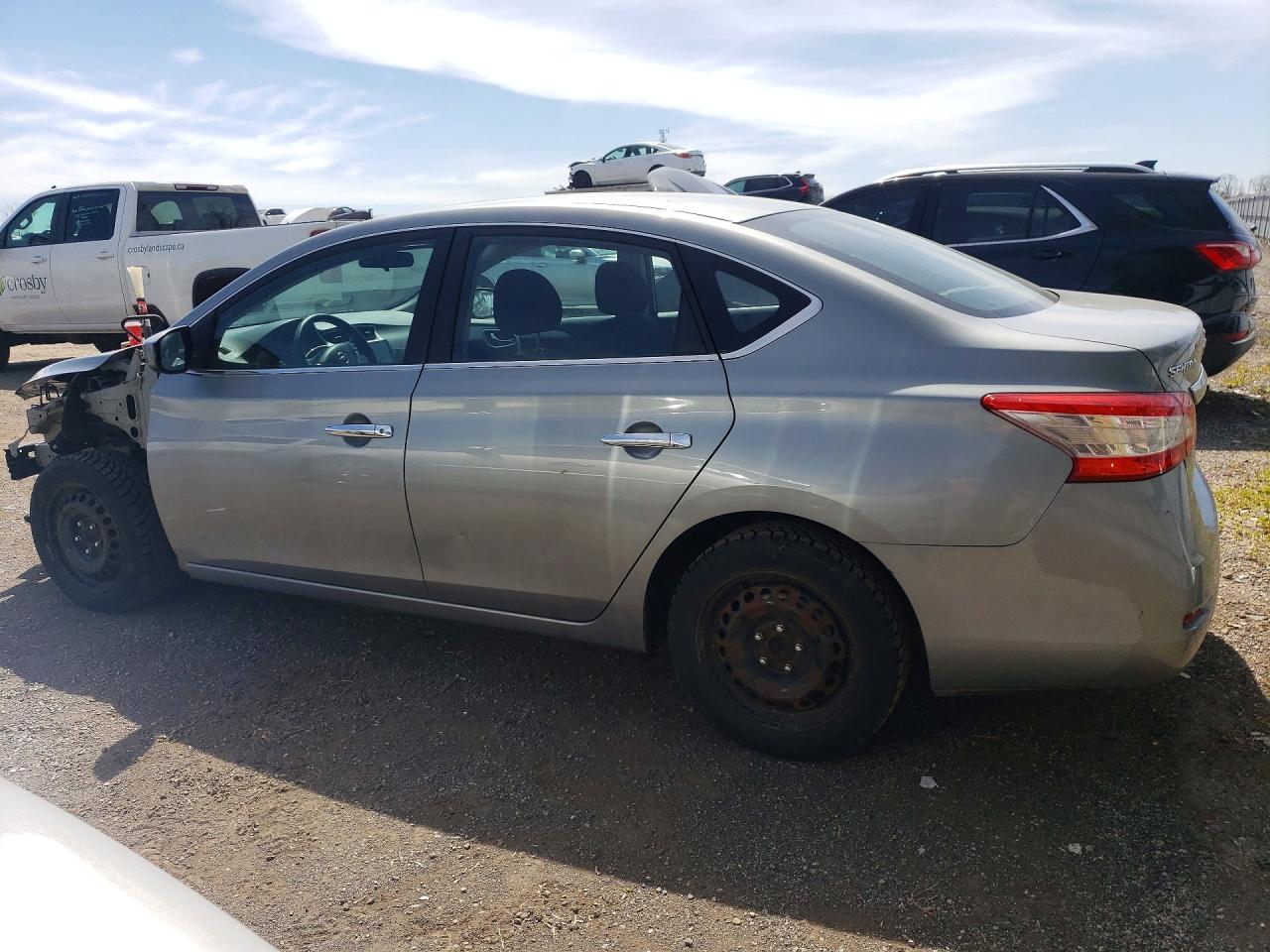 2013 Nissan Sentra S Серебряный vin: 3N1AB7AP7DL637241