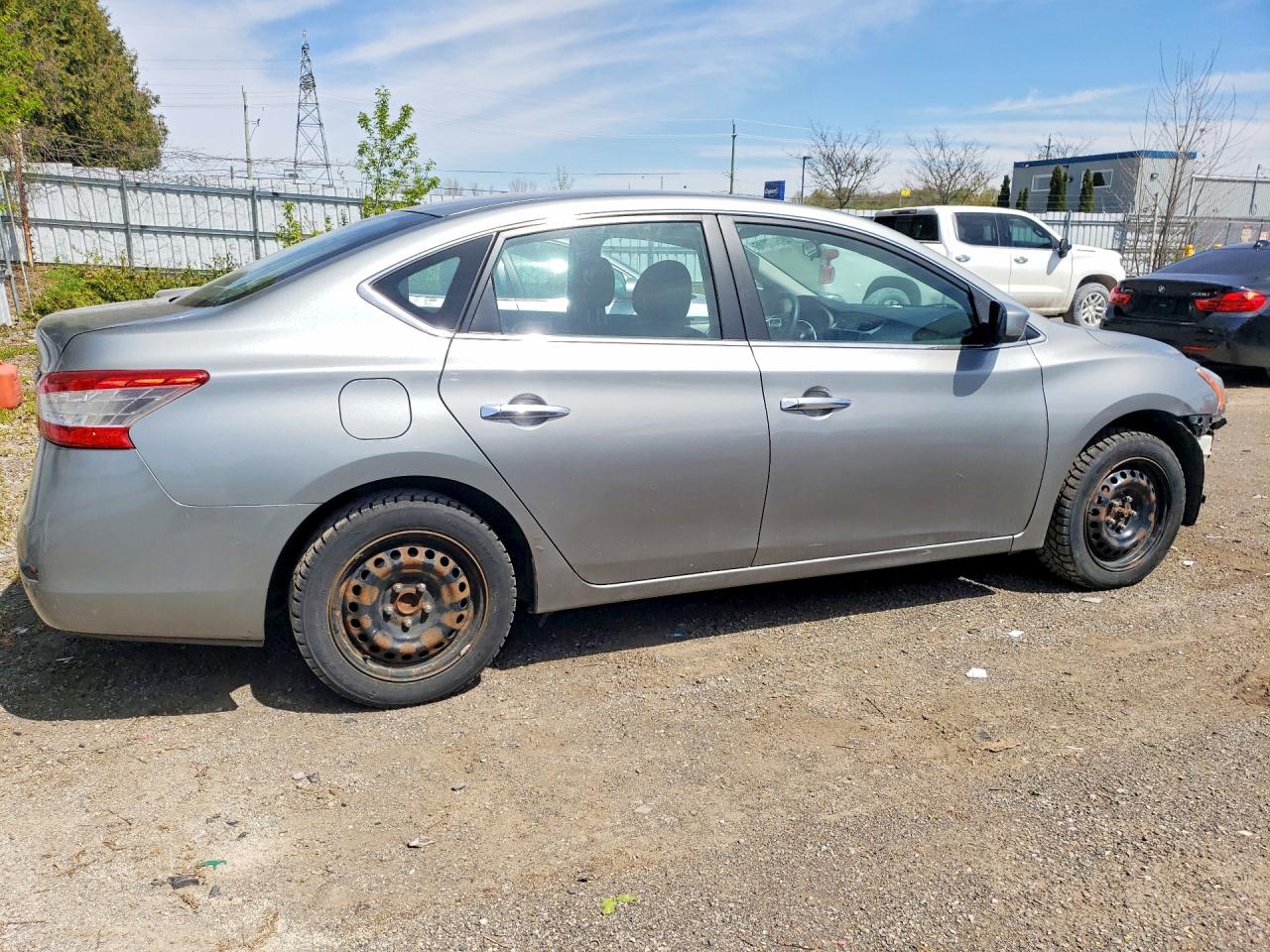 2013 Nissan Sentra S Серебряный vin: 3N1AB7AP7DL637241