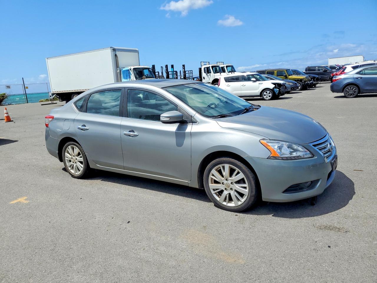 2013 Nissan Sentra S Silver vin: 3N1AB7AP7DL652659