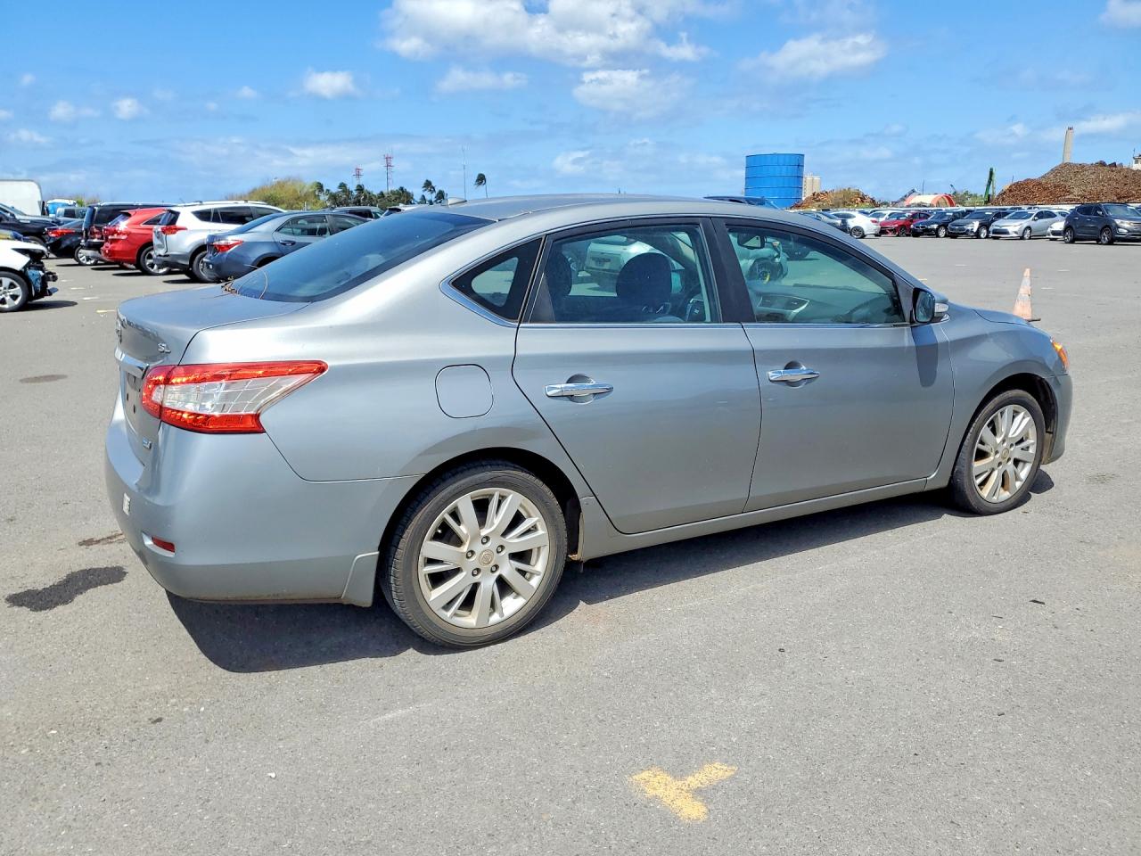 2013 Nissan Sentra S Silver vin: 3N1AB7AP7DL652659