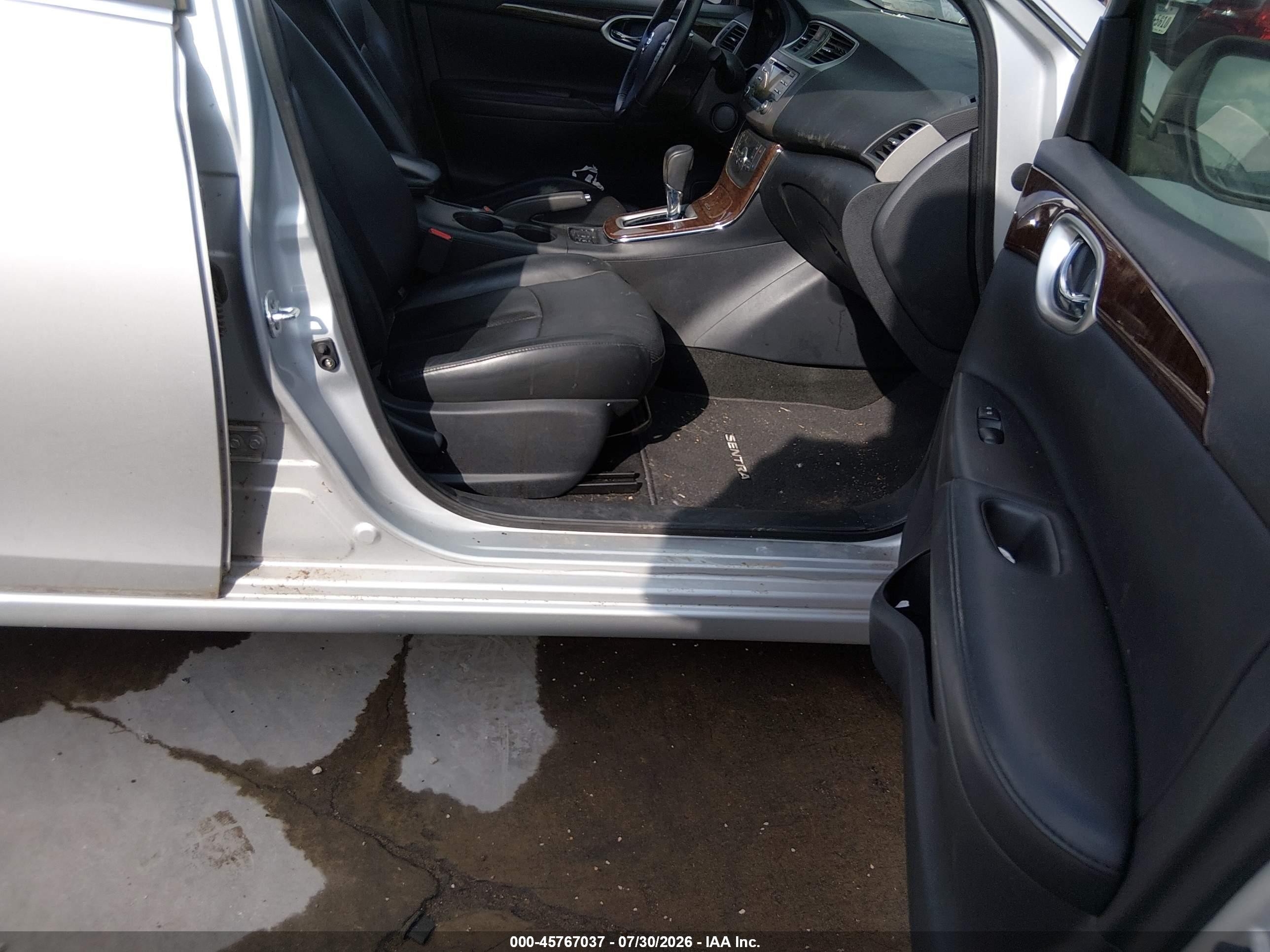 2013 Nissan Sentra Sl Silver vin: 3N1AB7AP7DL662947