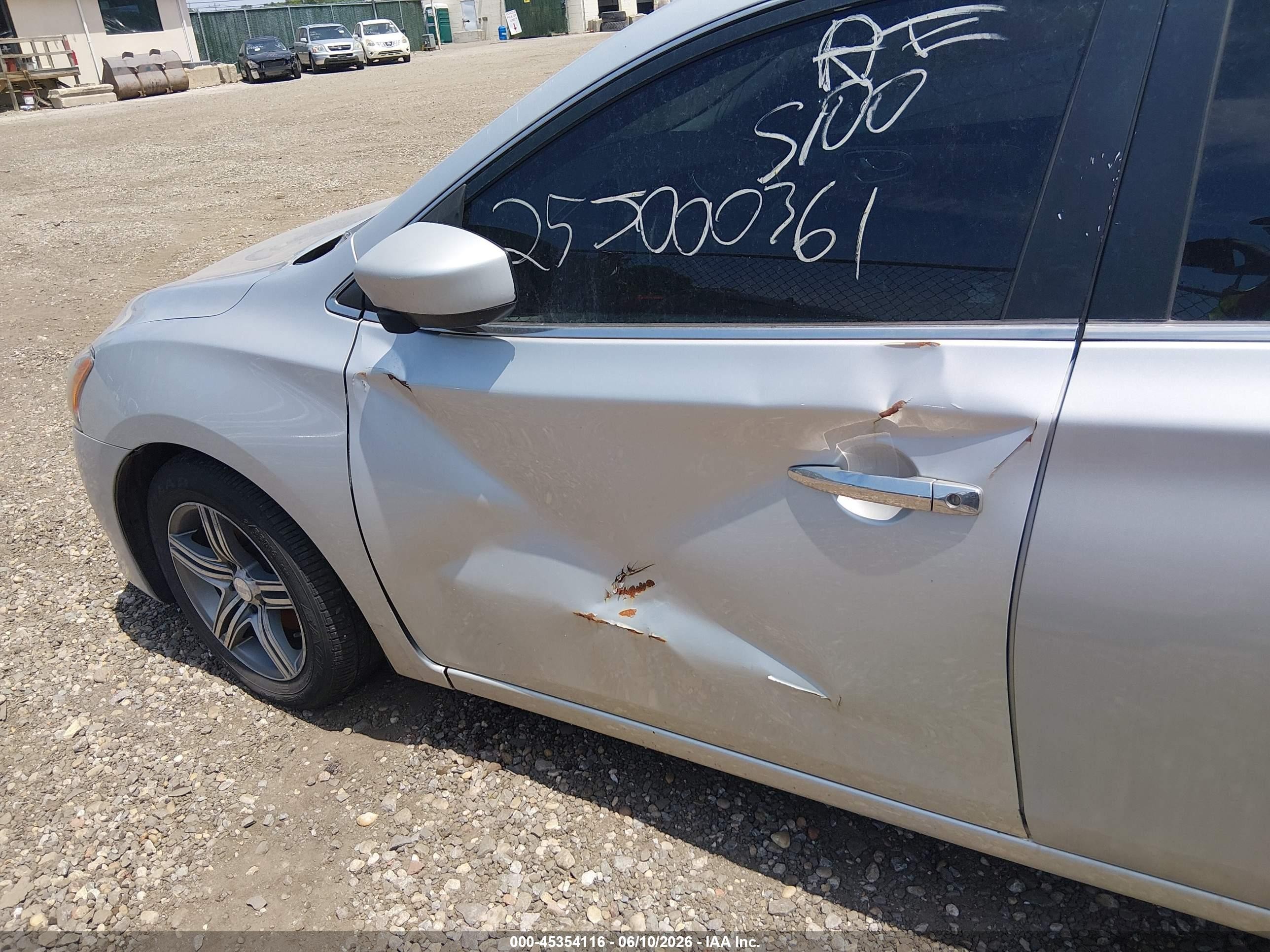 2013 Nissan Sentra Sv Silver vin: 3N1AB7AP7DL664035