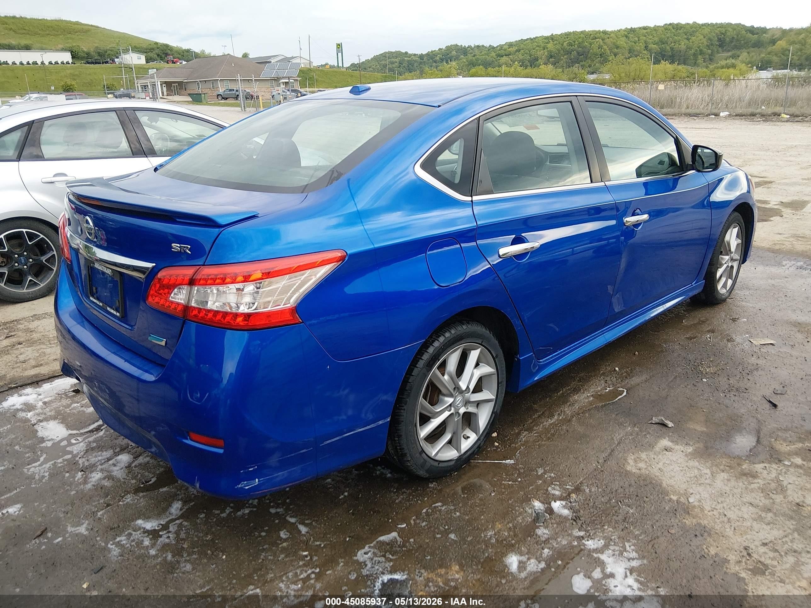 2013 Nissan Sentra Sr Blue vin: 3N1AB7AP7DL670725