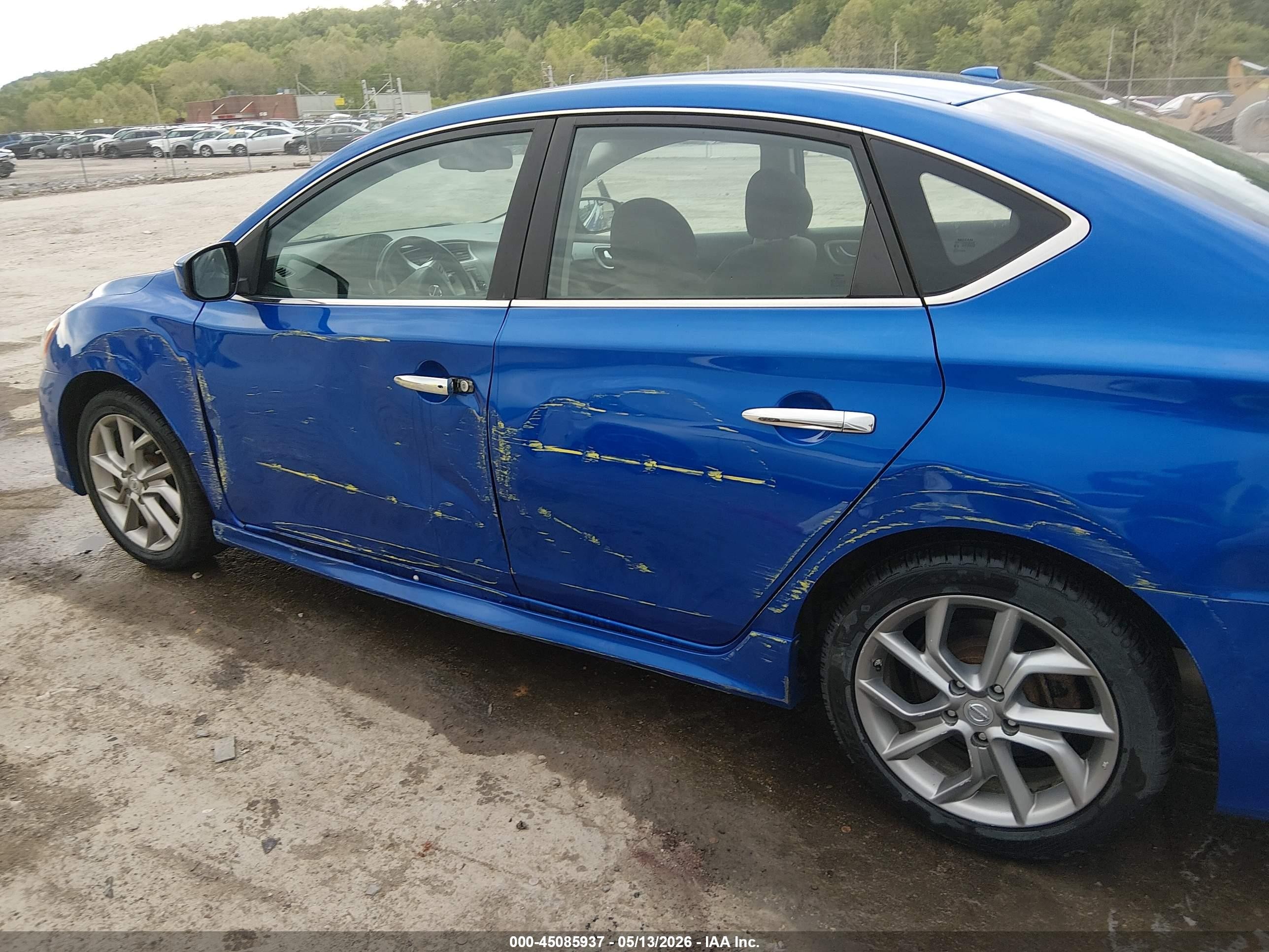 2013 Nissan Sentra Sr Blue vin: 3N1AB7AP7DL670725