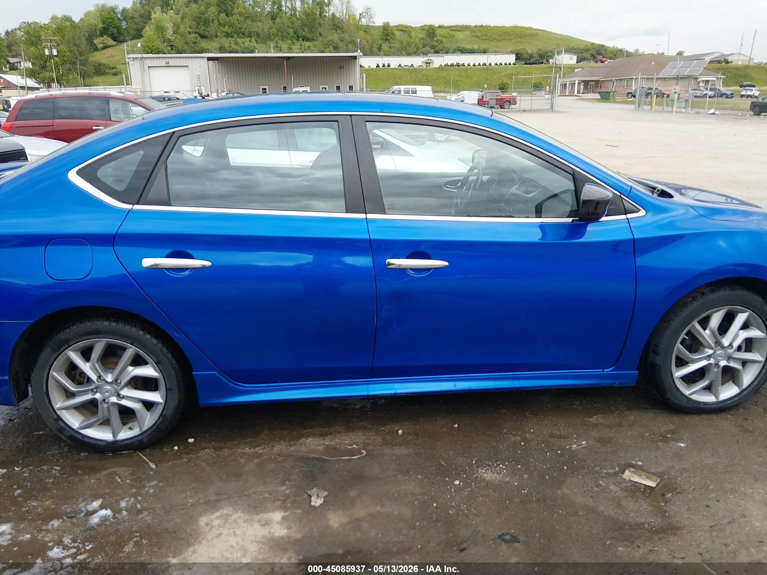 2013 Nissan Sentra Sr Blue vin: 3N1AB7AP7DL670725