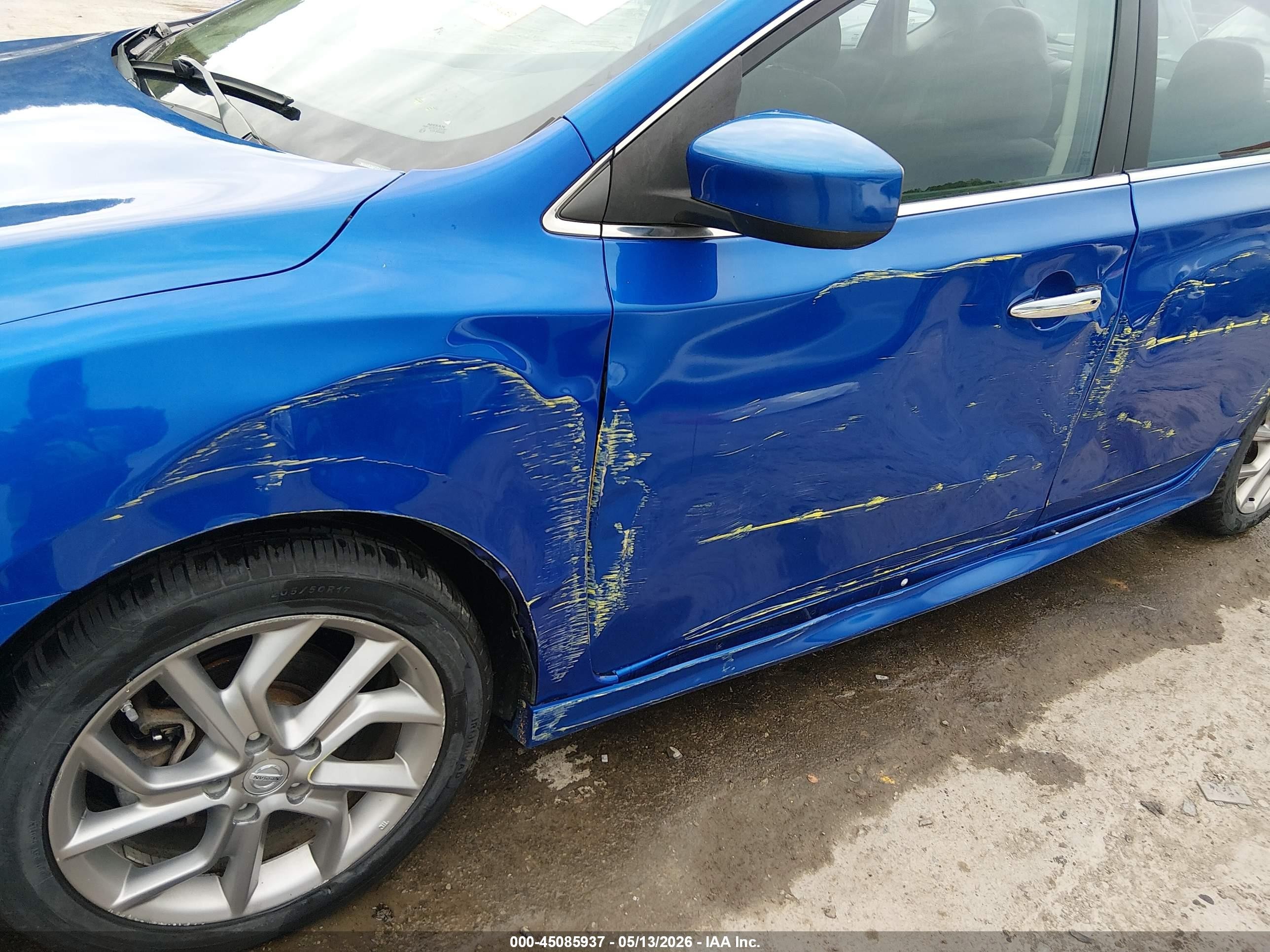 2013 Nissan Sentra Sr Blue vin: 3N1AB7AP7DL670725