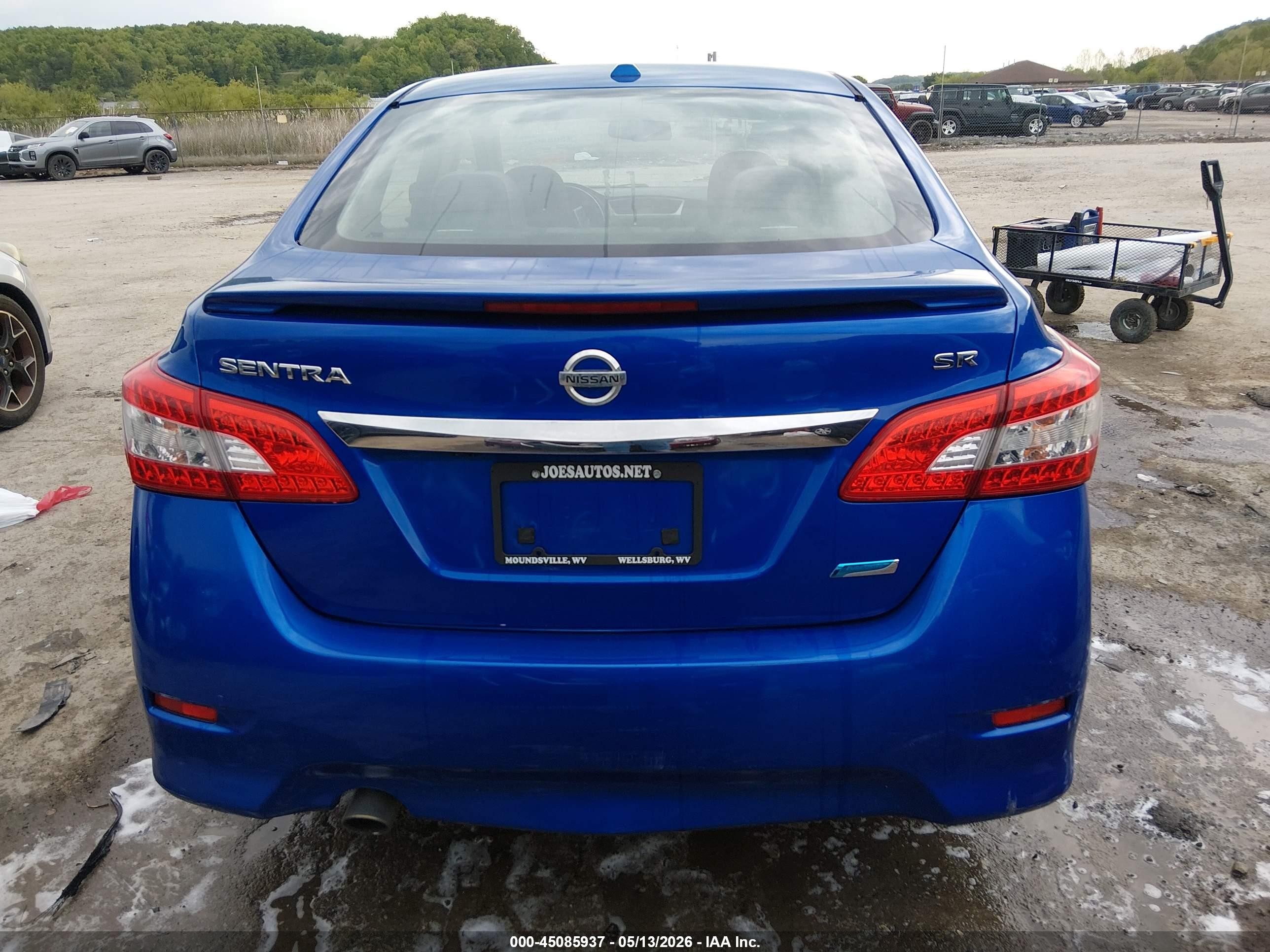 2013 Nissan Sentra Sr Blue vin: 3N1AB7AP7DL670725