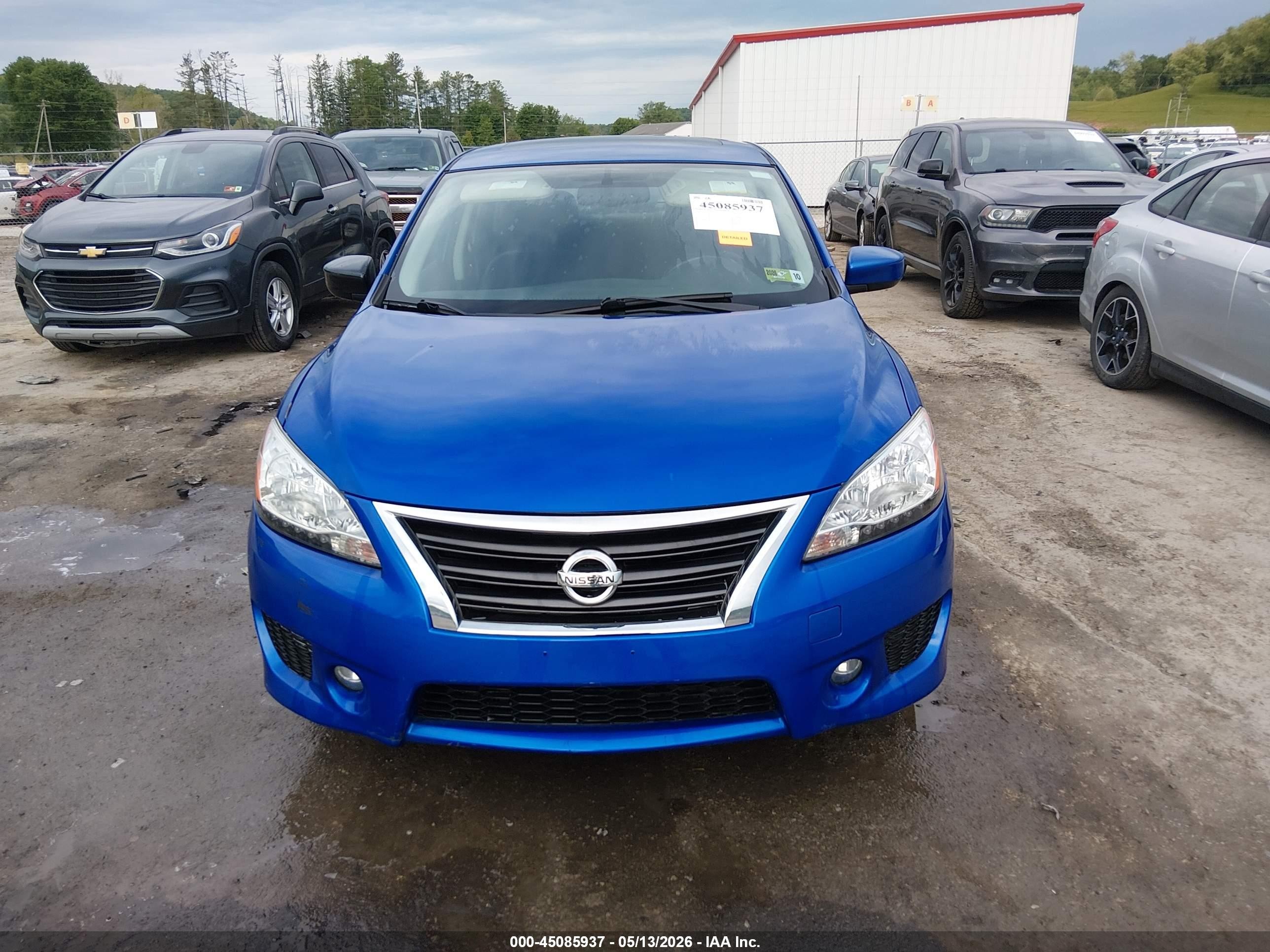 2013 Nissan Sentra Sr Blue vin: 3N1AB7AP7DL670725