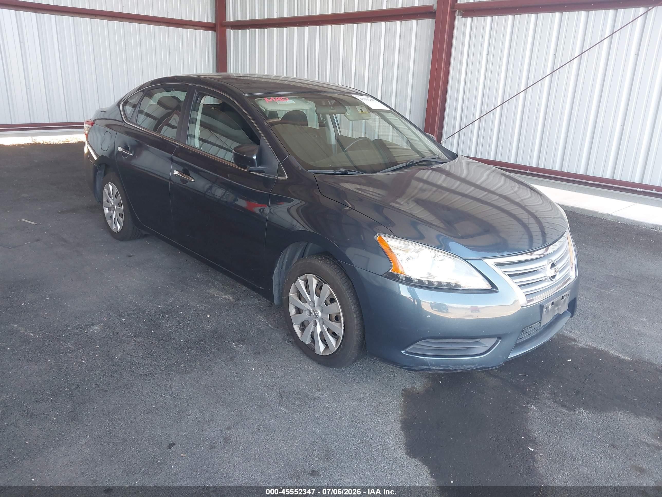 2013 Nissan Sentra S Teal vin: 3N1AB7AP7DL671213
