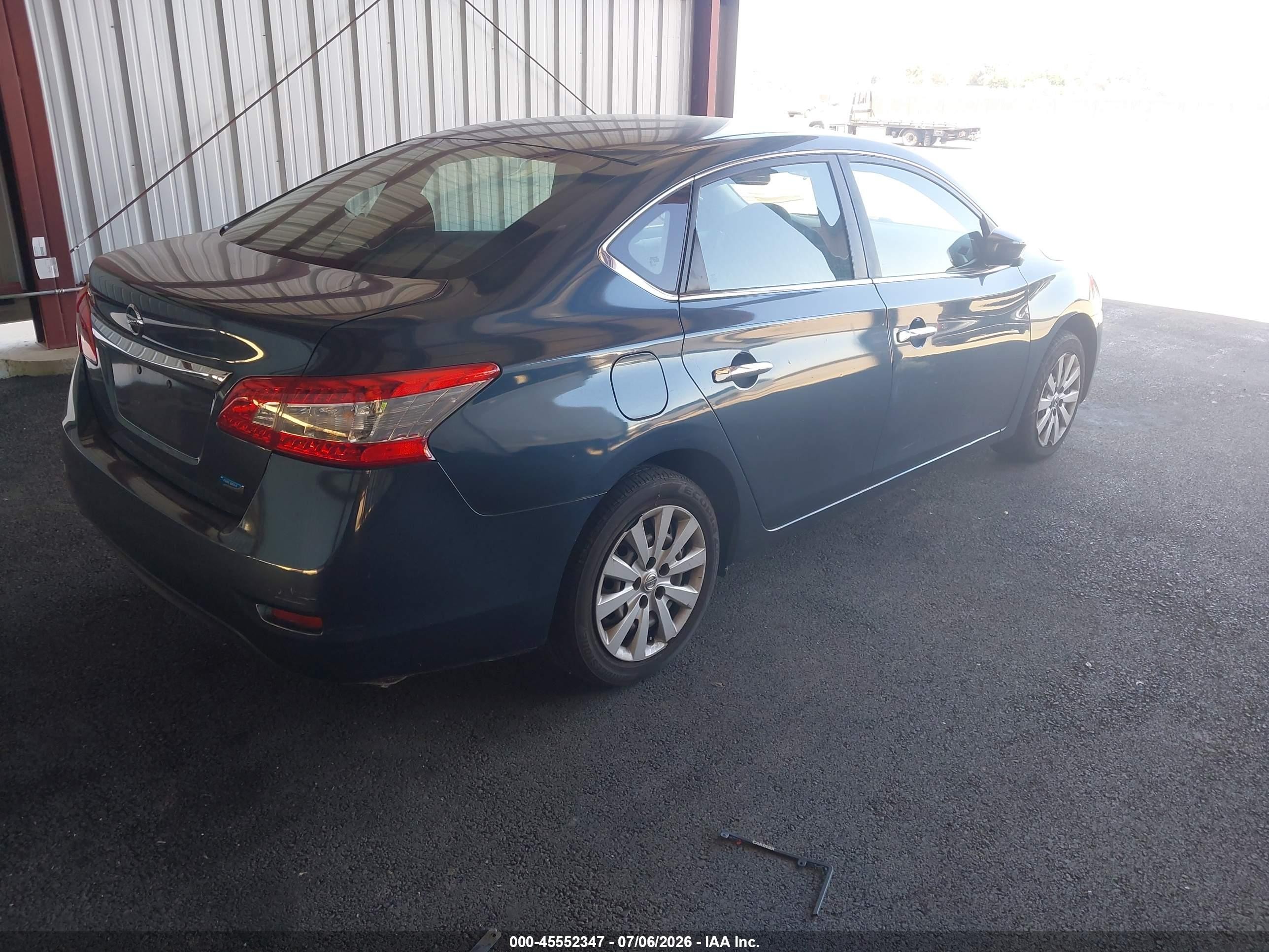 2013 Nissan Sentra S Teal vin: 3N1AB7AP7DL671213