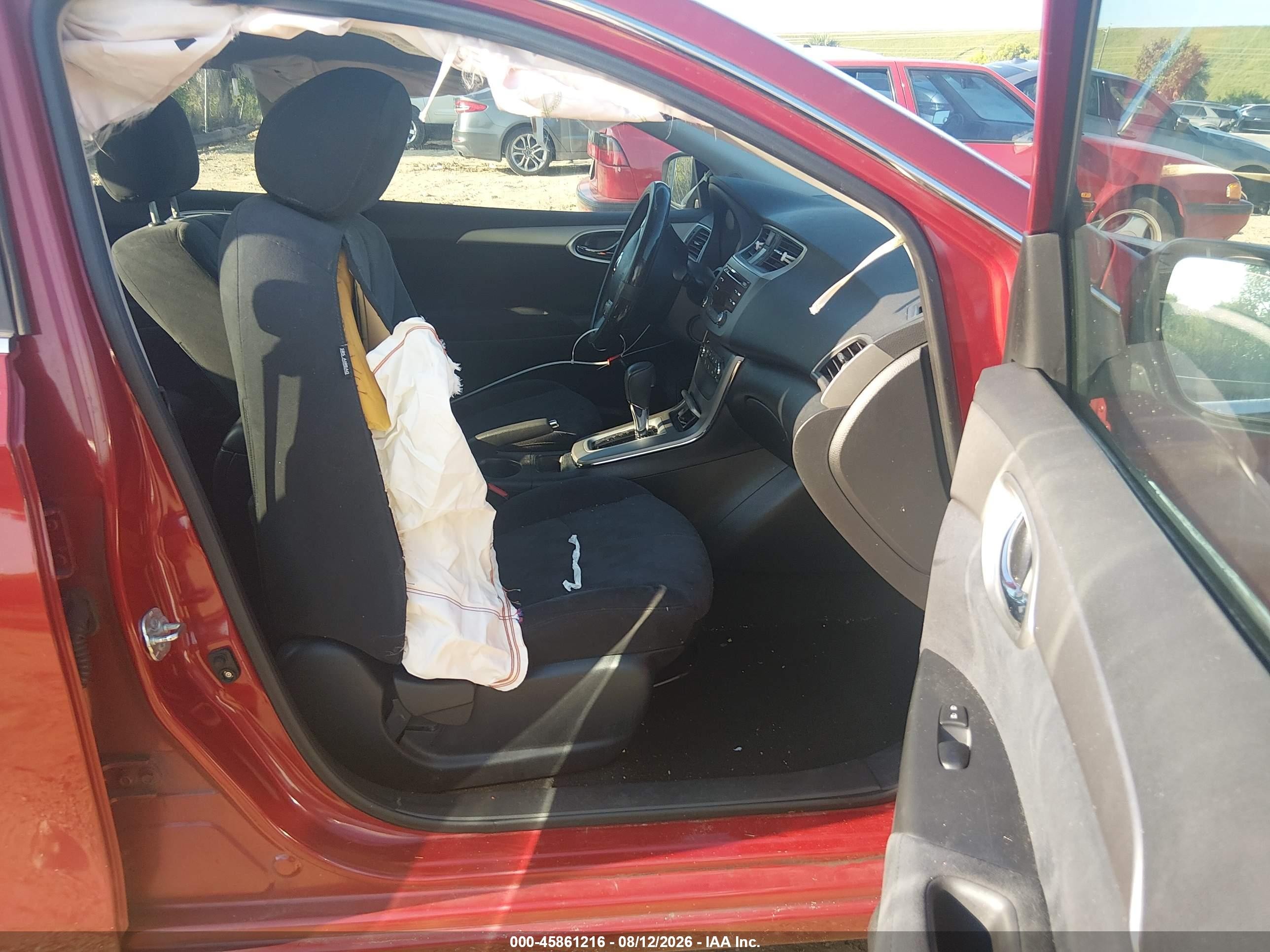 2013 Nissan Sentra Sv Red vin: 3N1AB7AP7DL672765